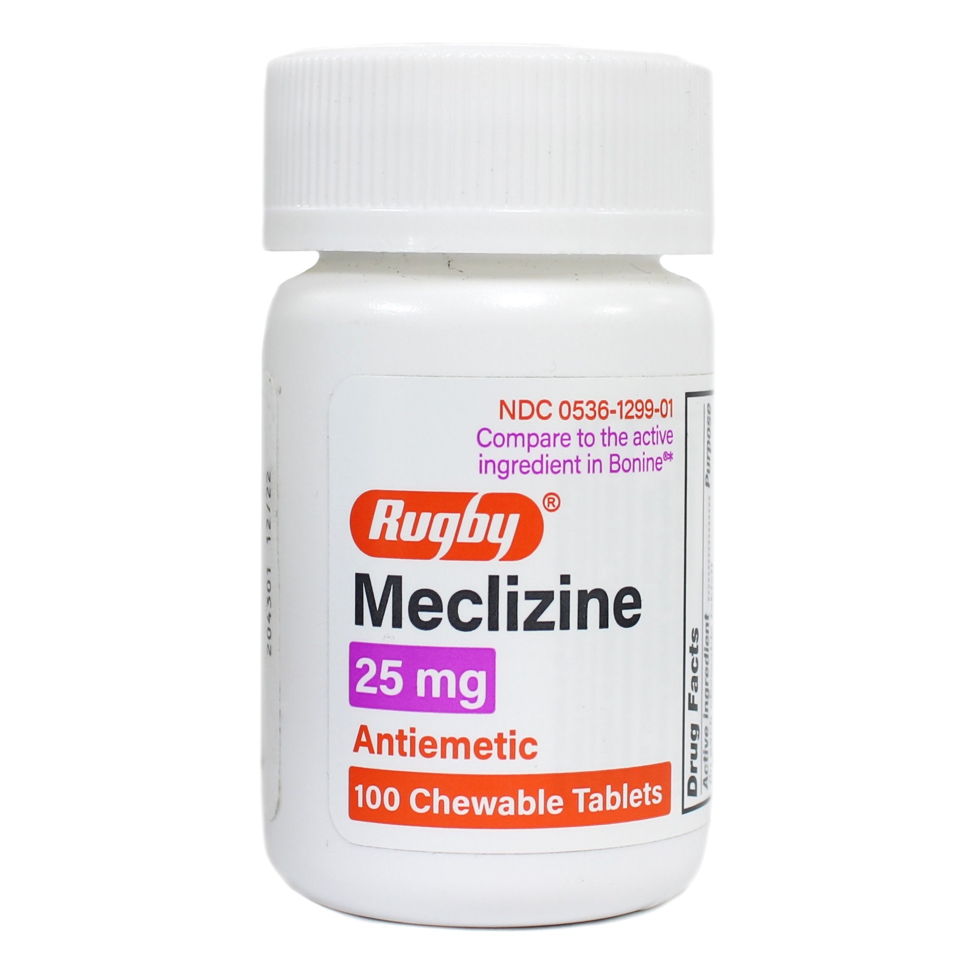 Rugby® Meclizine Chewable Tablets