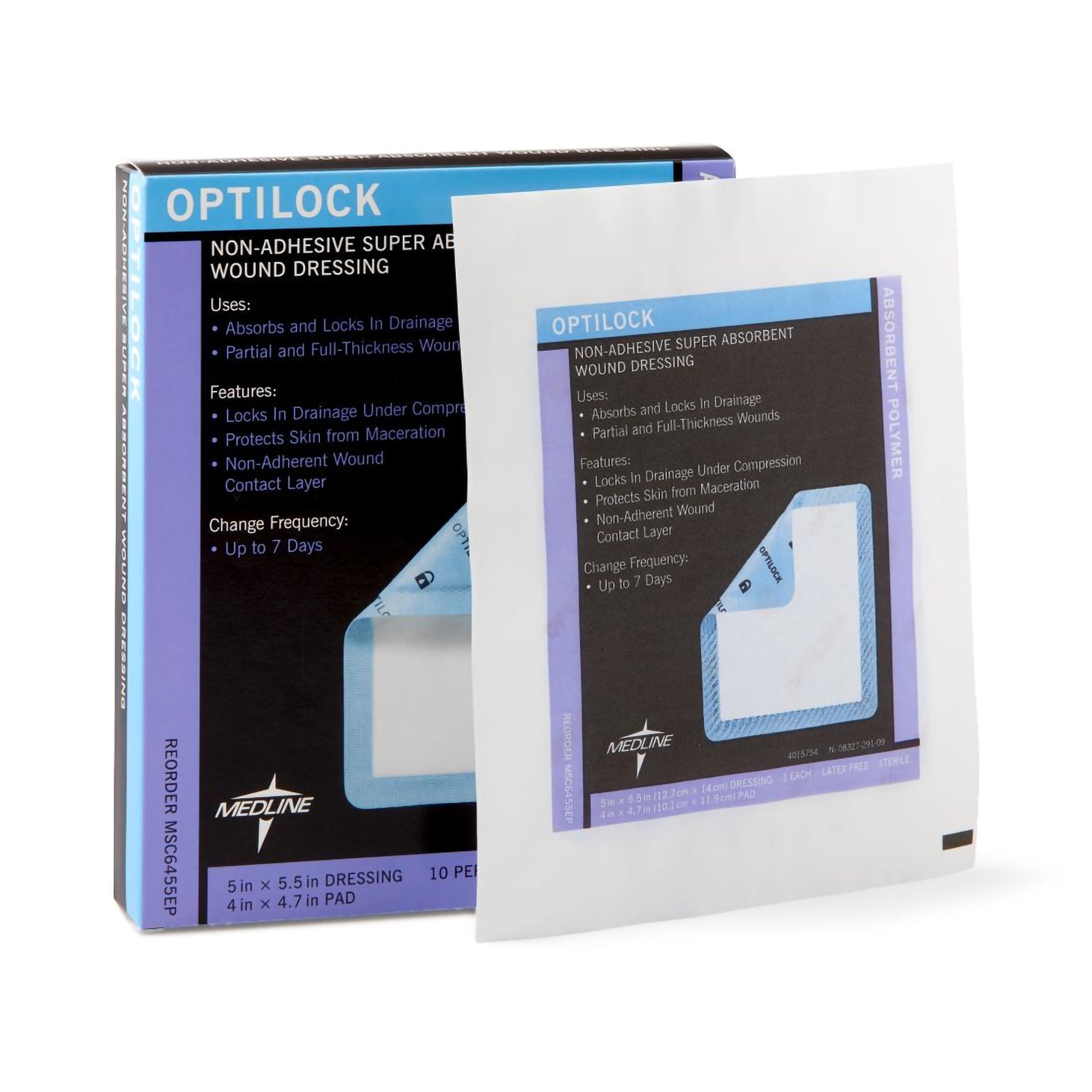 Optilock Nonadhesive Dressing, 5 x 5½ Inch