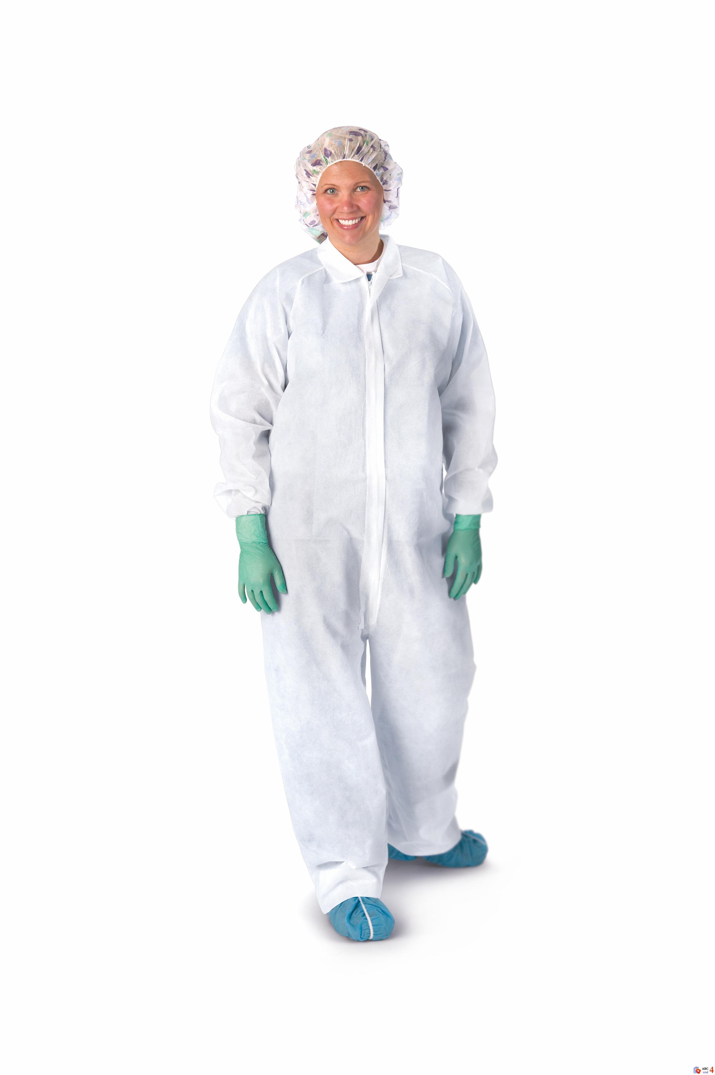 Coverall X-Large White Disposable NonSterile