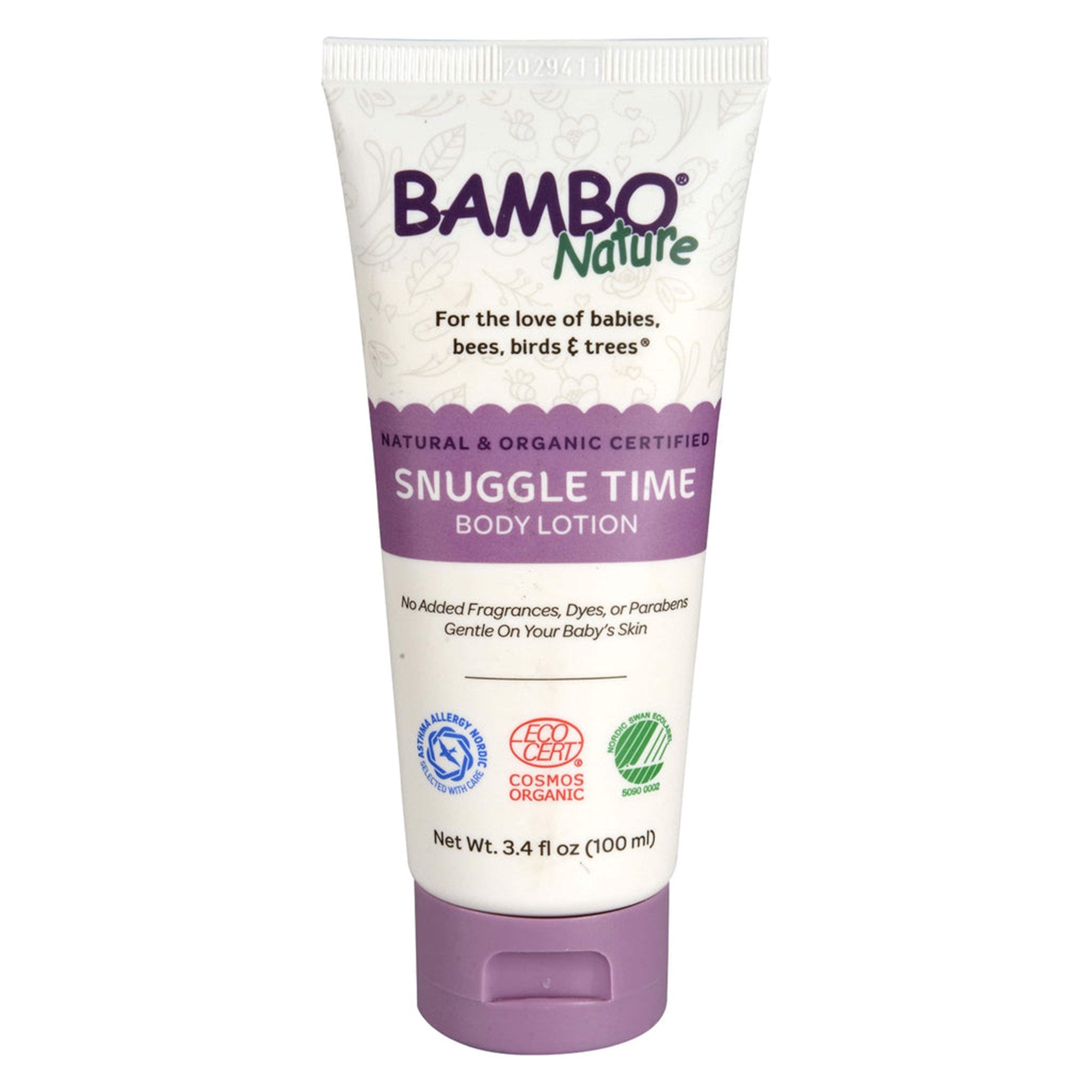 Baby Lotion Bambo® Nature Snuggle Time 3.4 oz. Tube Unscented Lotion