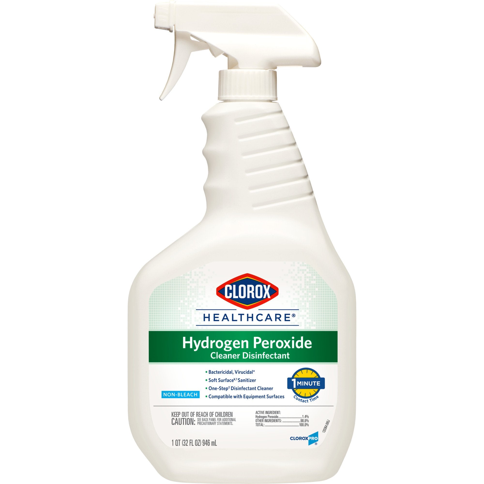 Clorox® Healthcare® Surface Disinfectant Cleaner, 32 oz Trigger Spray Bottle