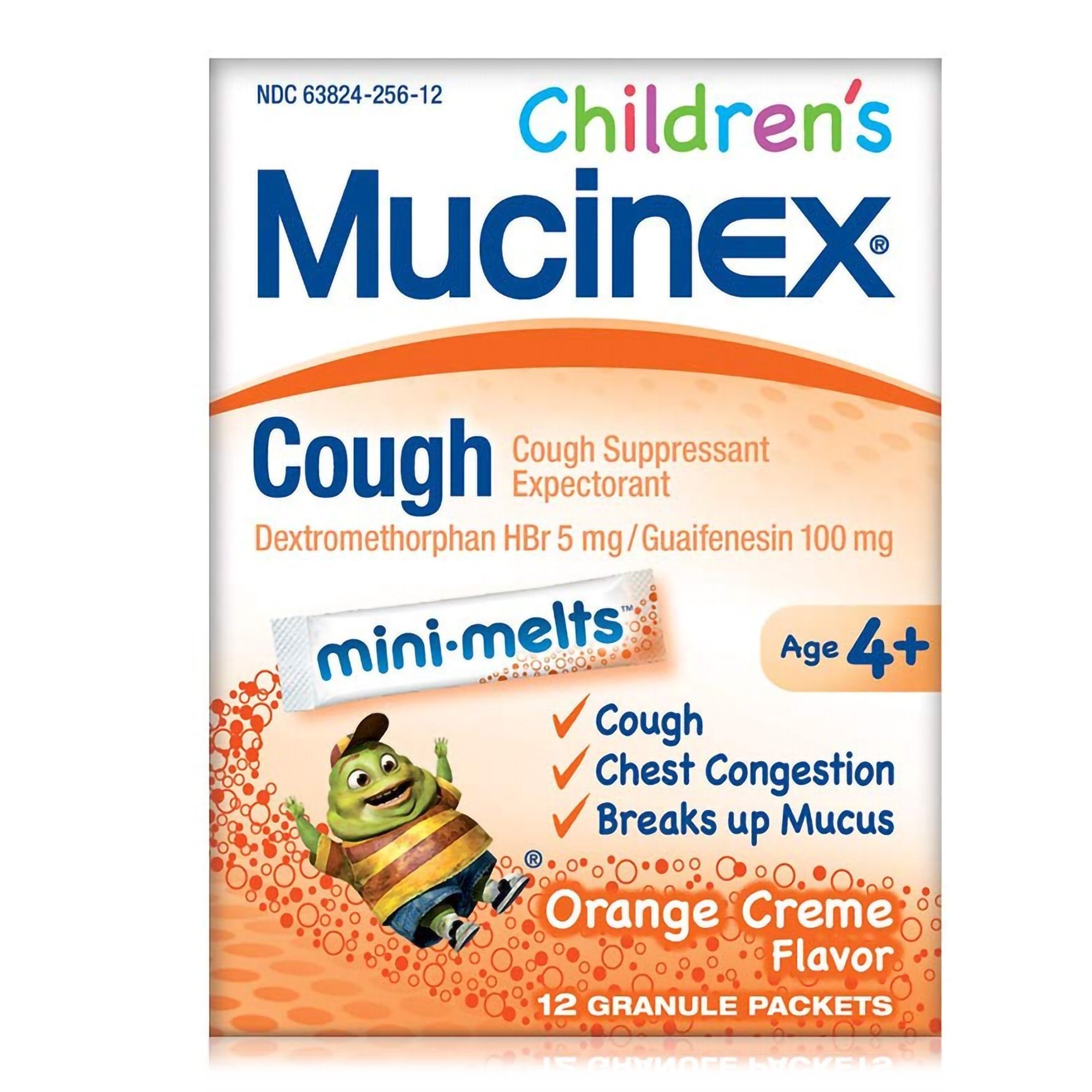 Mucinex Children's Cough Mini-Melts Packets Orange Crème Flavor