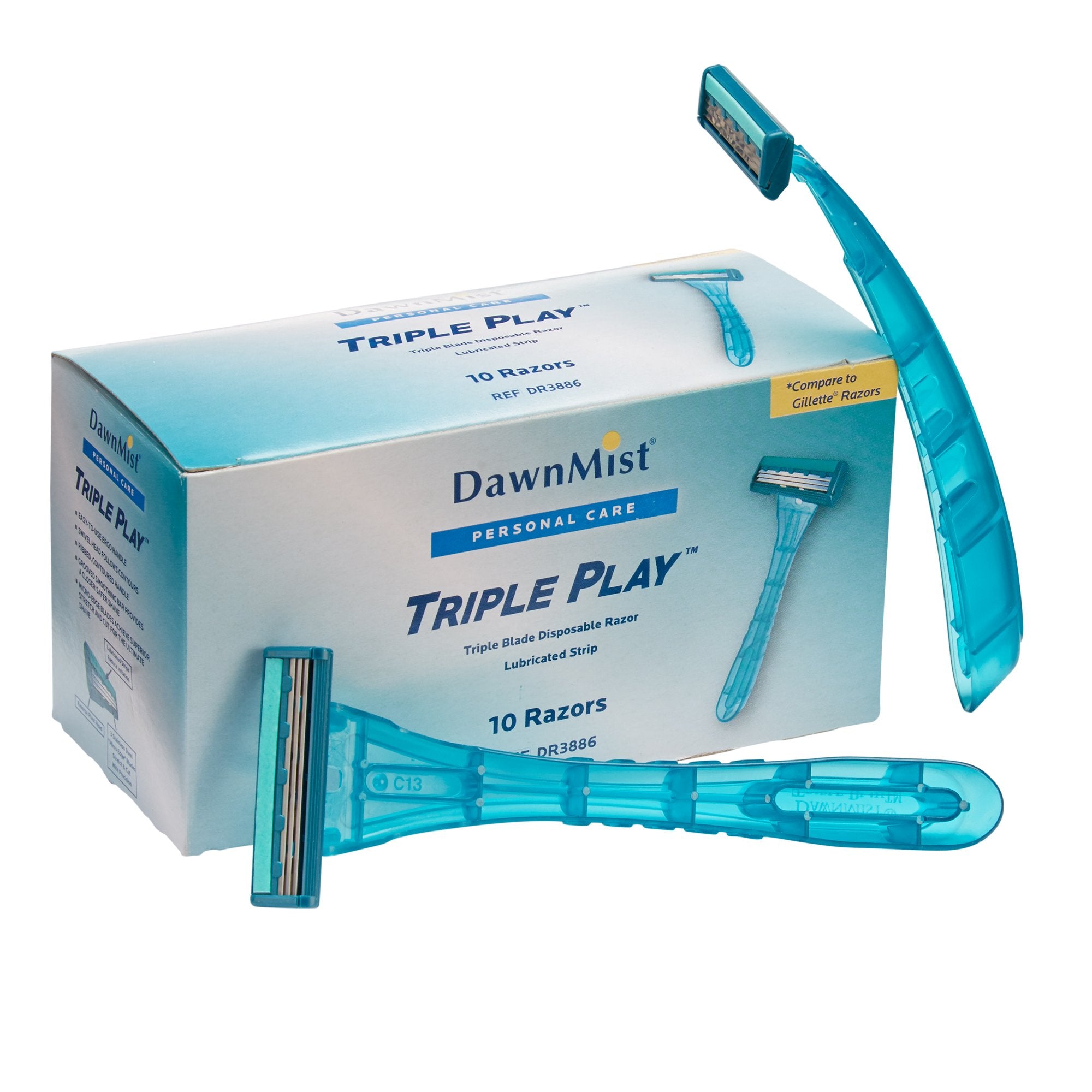 DawnMist Triple Play Facial Razor, Disposable