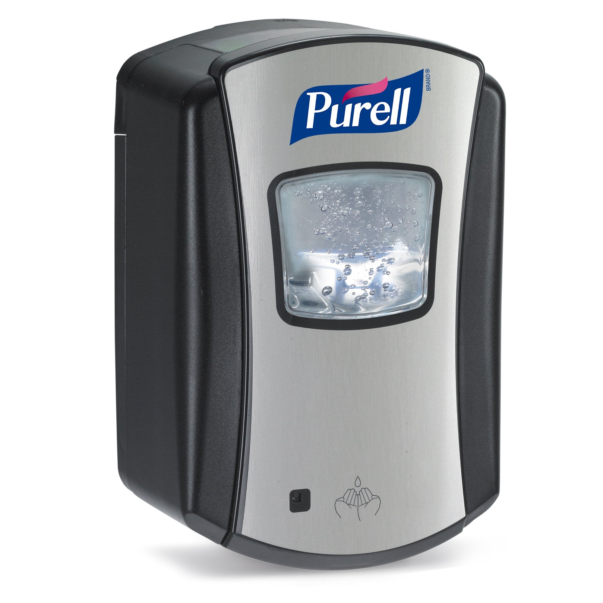 Hand Hygiene Dispenser Purell® LTX-7™ Brushed Chrome / Black Plastic Touch Free 700 mL Wall Mount