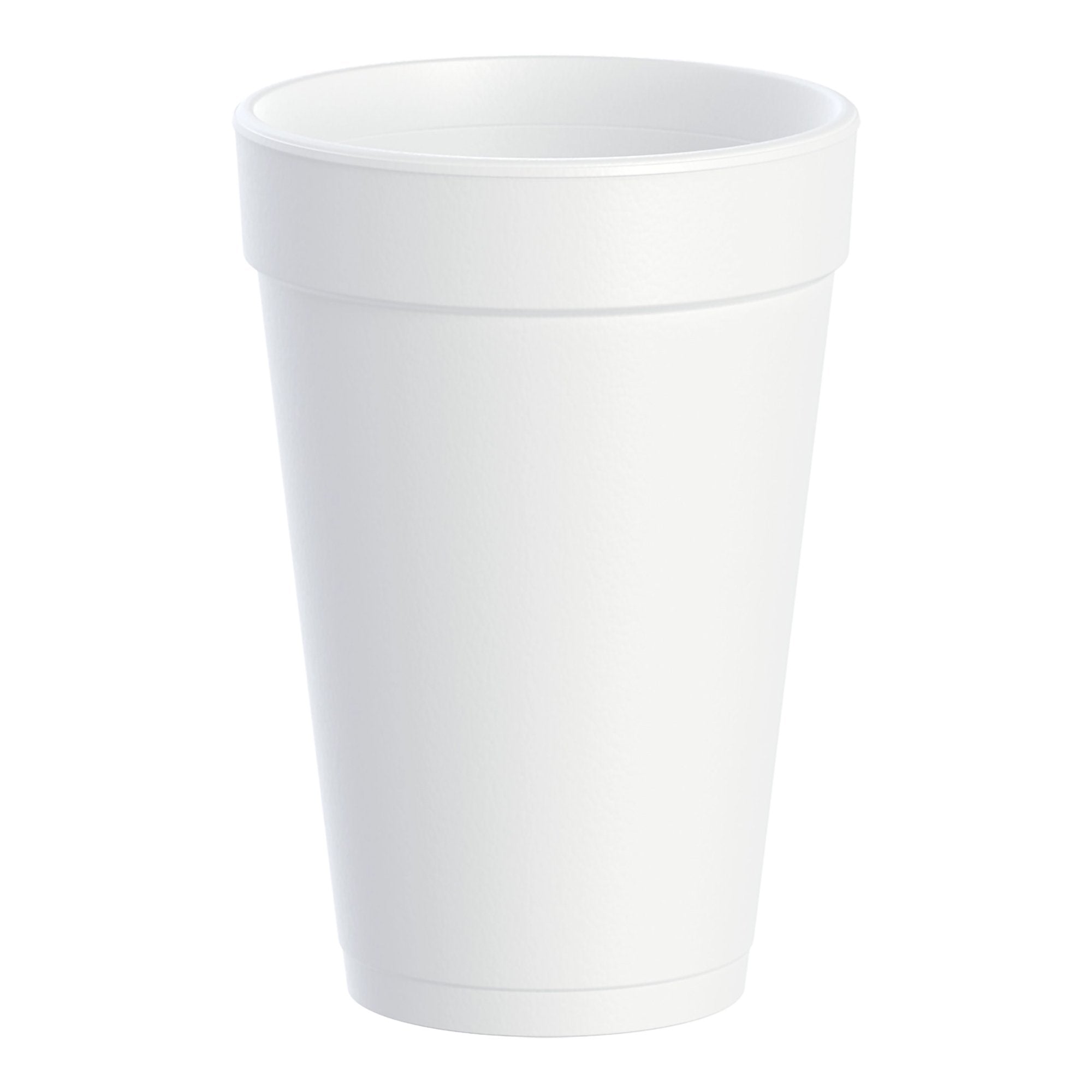 Insulated Drinking Cup Dart® 16 oz. White Styrofoam Disposable