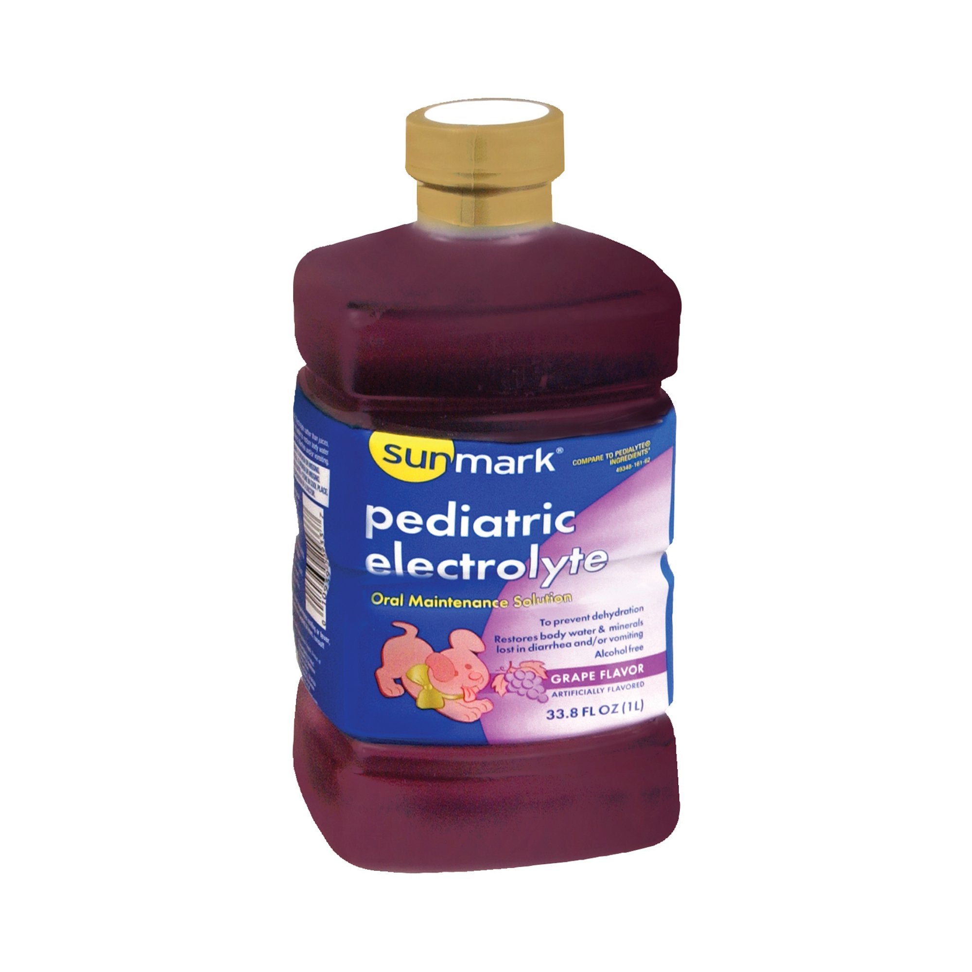 sunmark® Pediatric Electrolyte Grape Flavor, 33.8 oz. Bottle