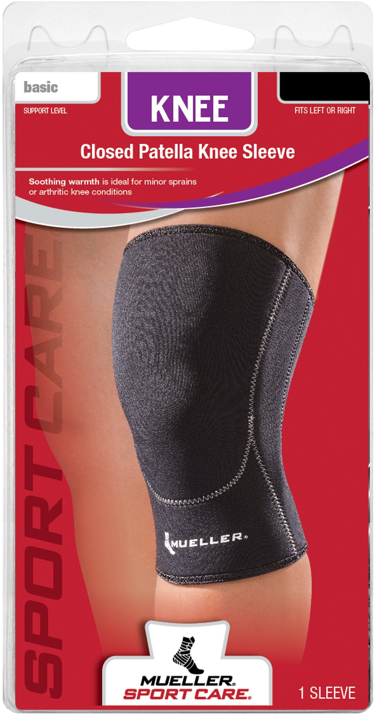 Knee Support Mueller® Large Pull-On 16 to 18 Inch Knee Circumference Left or Right Knee