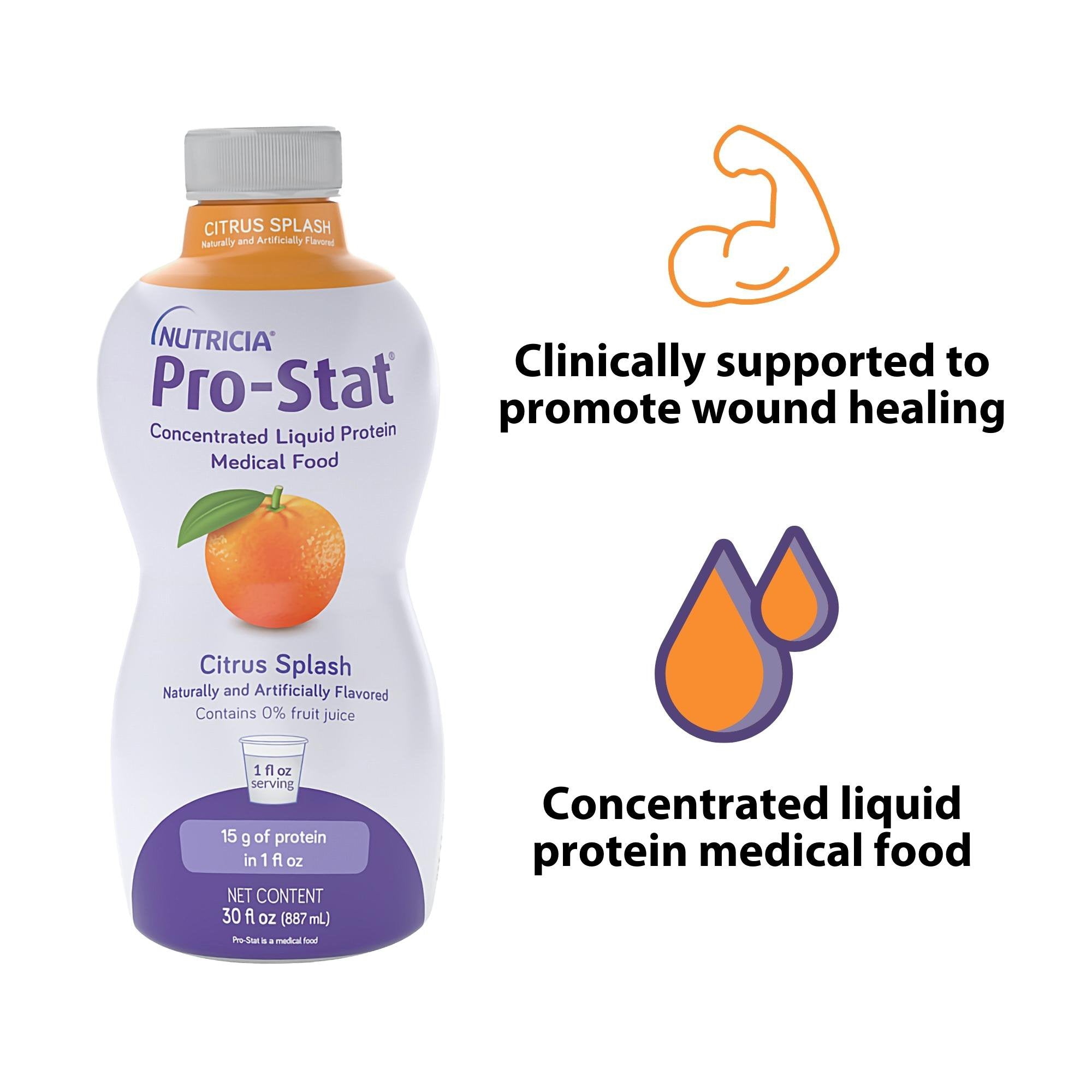 Pro-Stat® Sugar-Free Citrus Splash Complete Liquid Protein, 30-ounce bottle