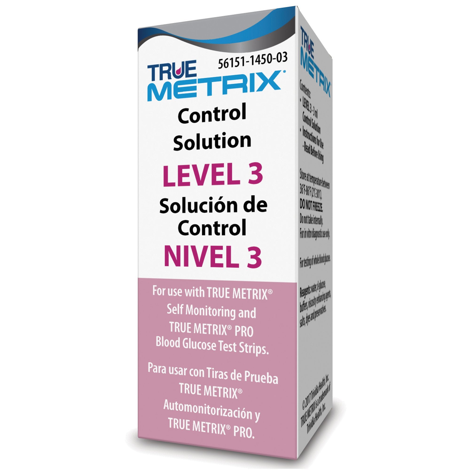 Blood Glucose Control Solution TRUE METRIX® 3 mL Level 3