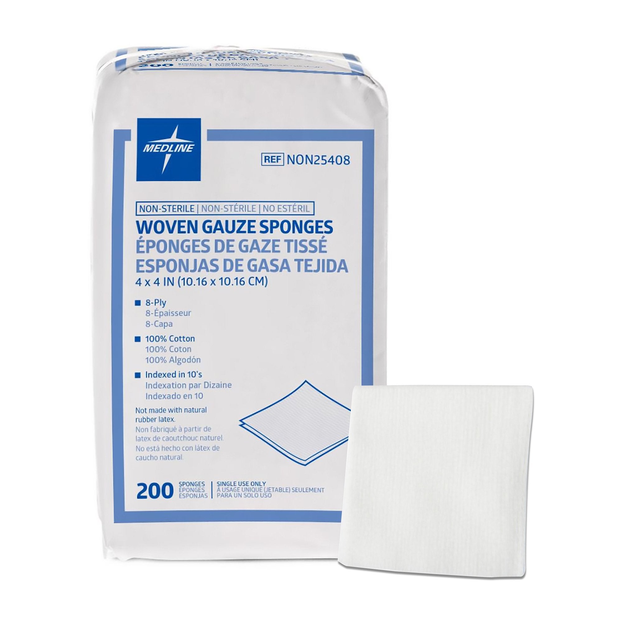 Medline Gauze Sponge, 4 x 4 Inch