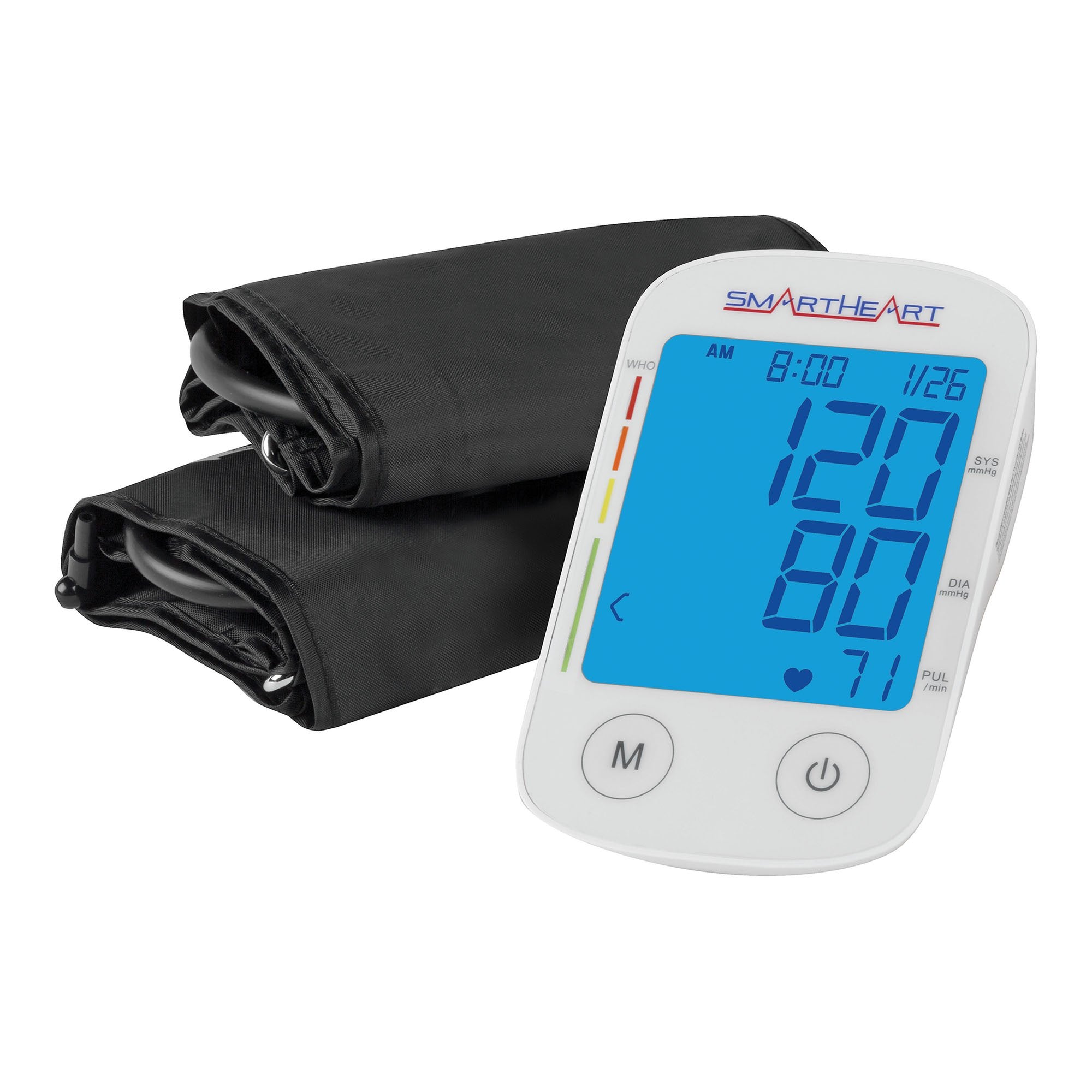 SmartHeart Blood Pressure Monitor with Automatic Inflation, L/XL Cuffs