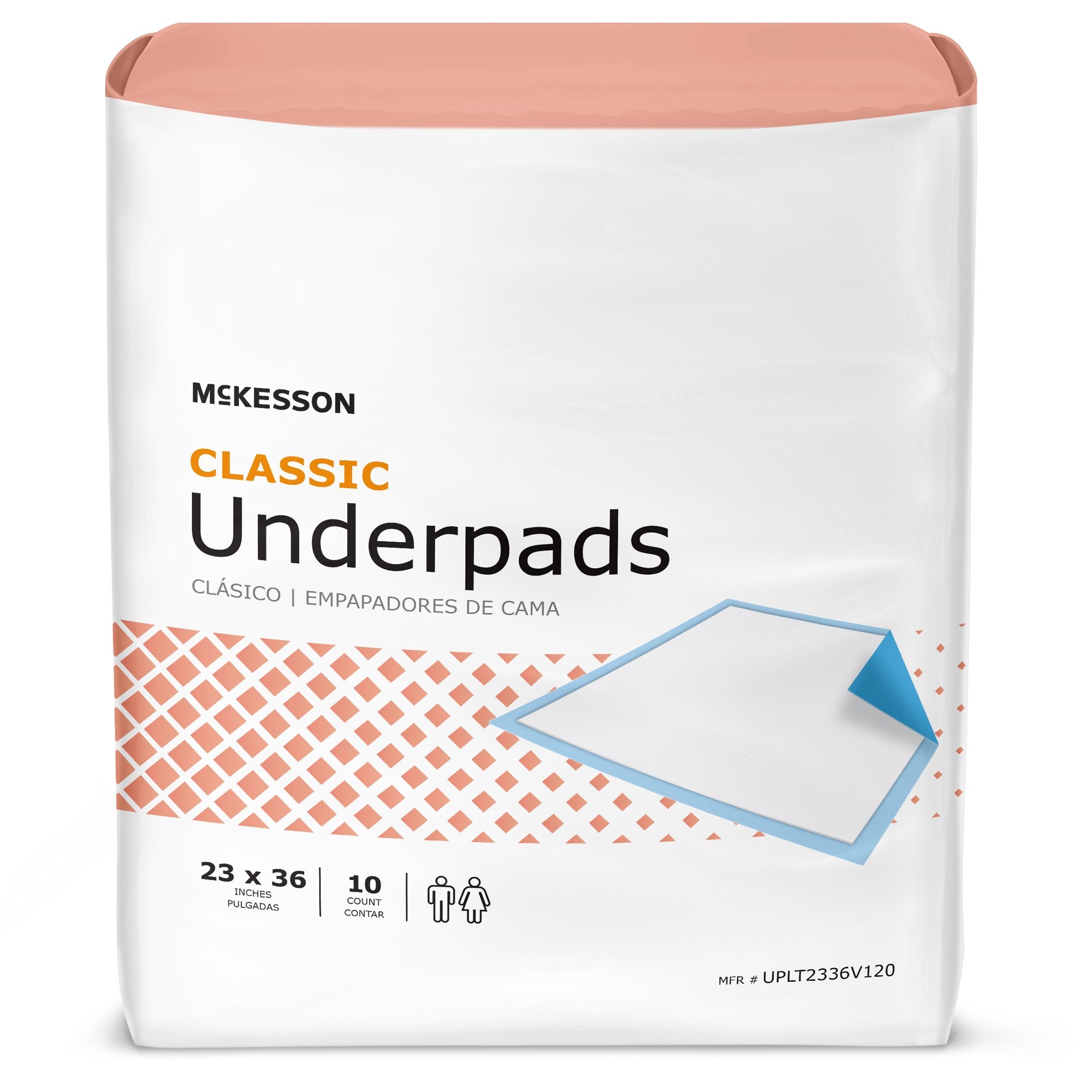 McKesson Classic Lite Underpad, 23 x 36 Inch