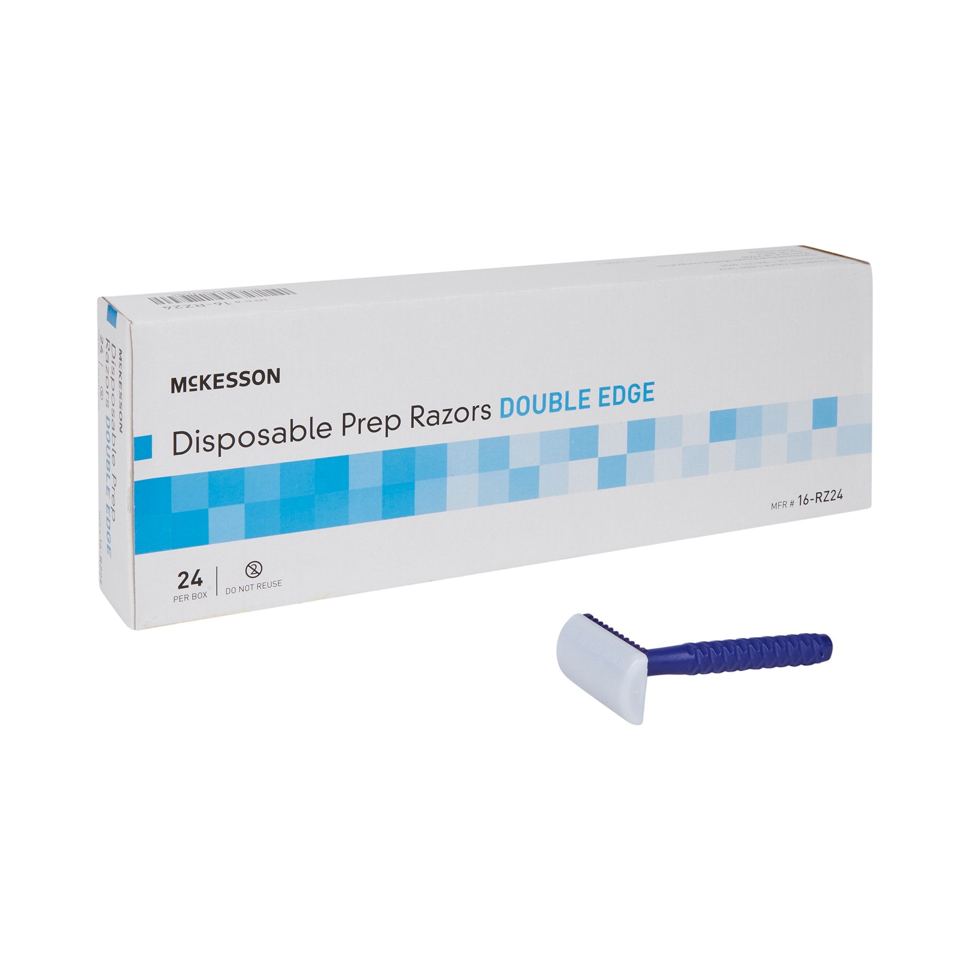 McKesson Single-Blade Razor, Double-Edged, Disposable