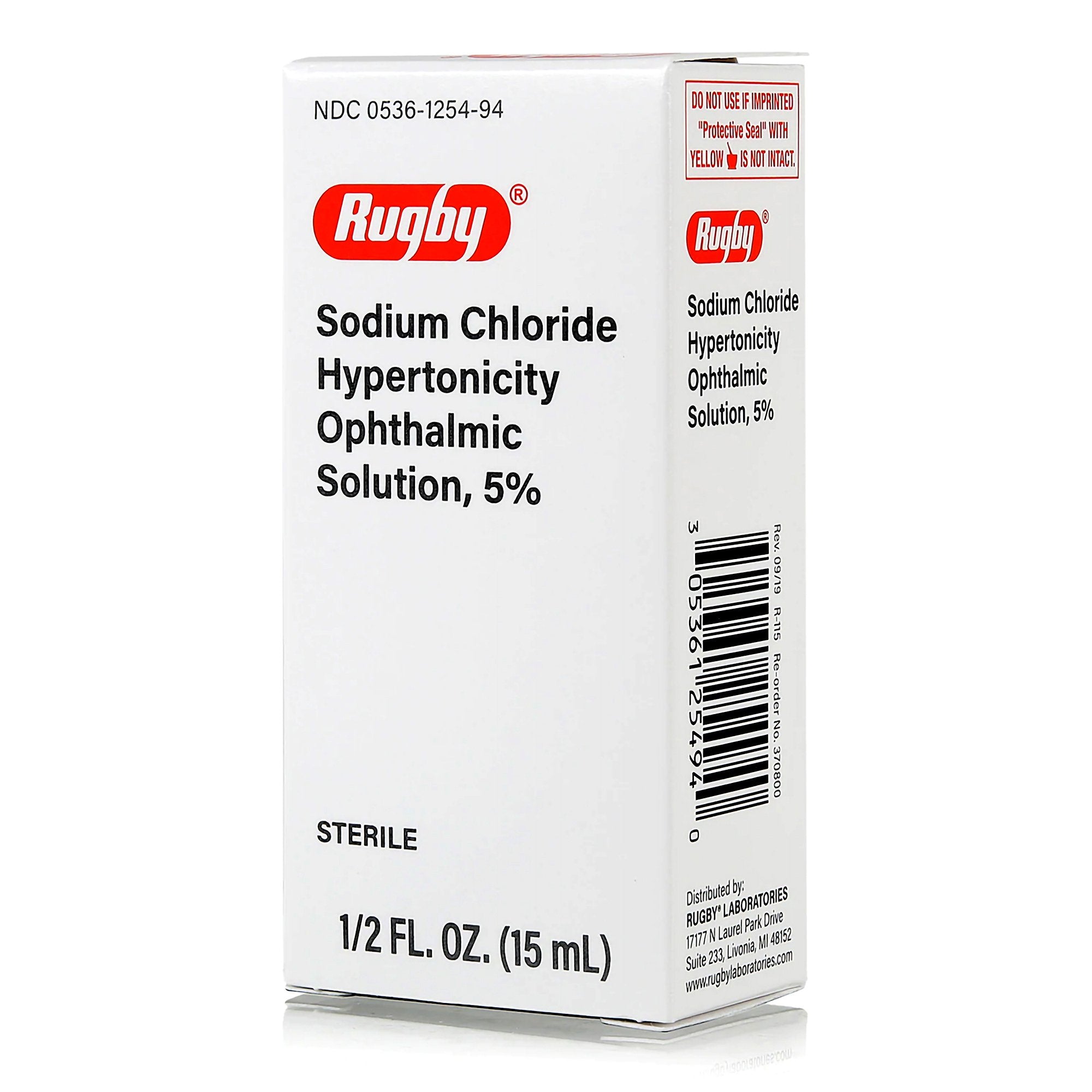 Rugby® Sodium Chloride Hypertonicity Agent, 15 mL