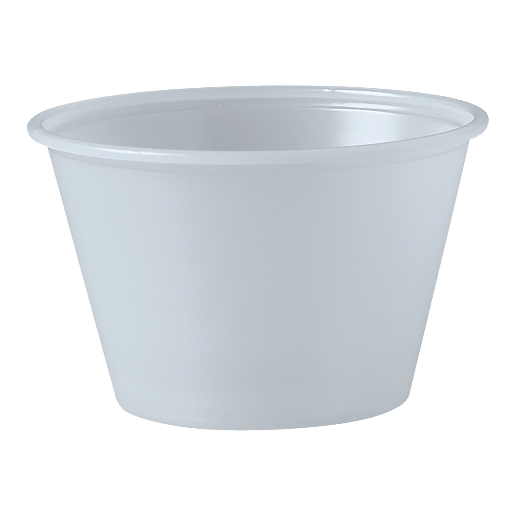 Souffle Cup Solo® 4 oz. Translucent Plastic Disposable