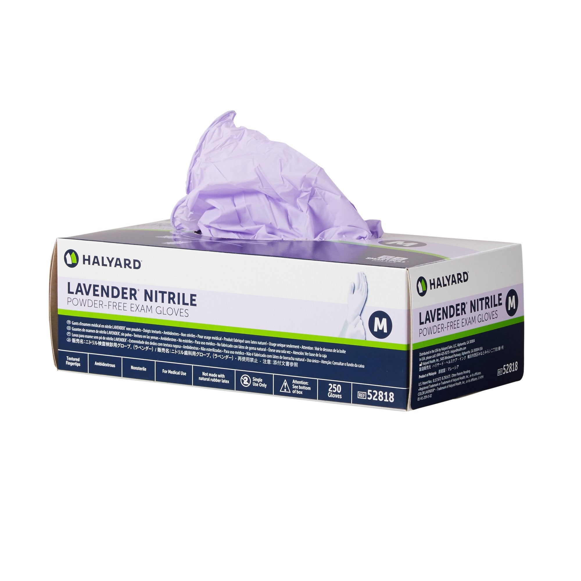 Halyard™ Lavender™ Nitrile Exam Glove, Medium