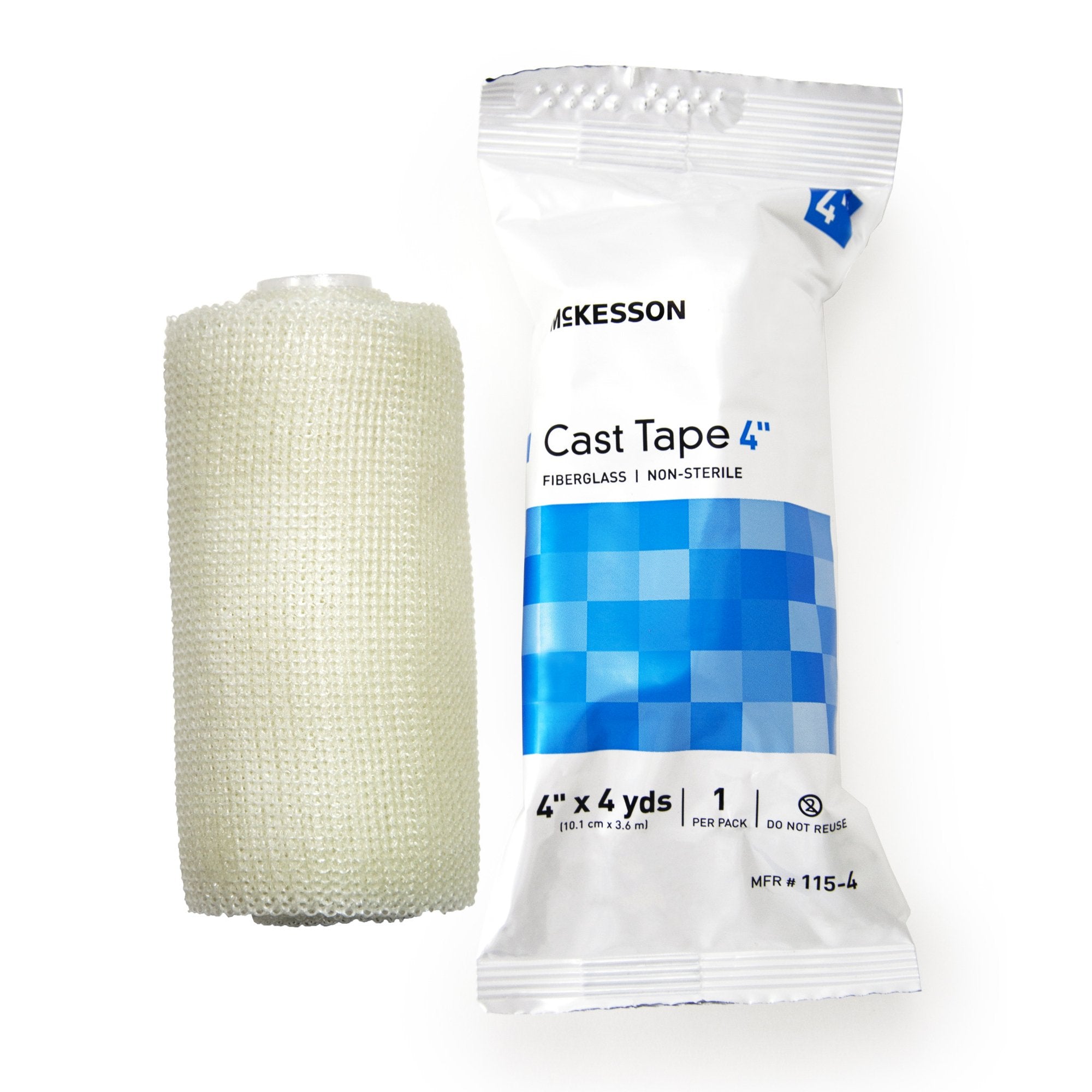 McKesson White Cast Tape, 4 Inch x 4 Yard