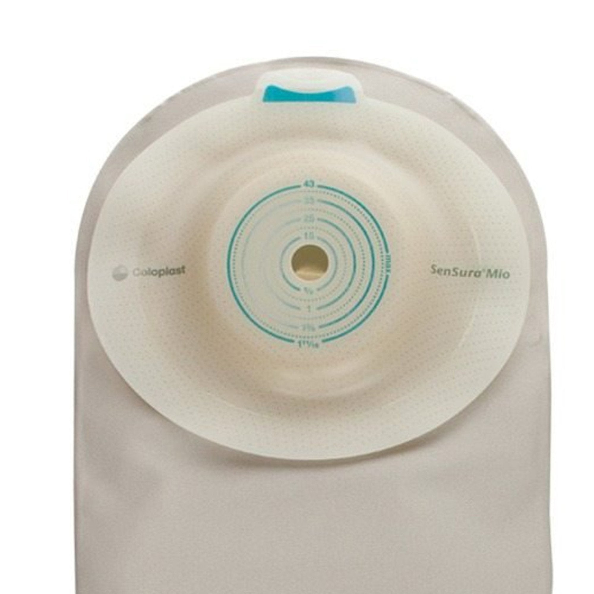 Ostomy Pouch SenSura® Mio Convex One-Piece System 11 Inch Length, Maxi Convex Light, Pre-Cut 1 Inch Stoma Drainable