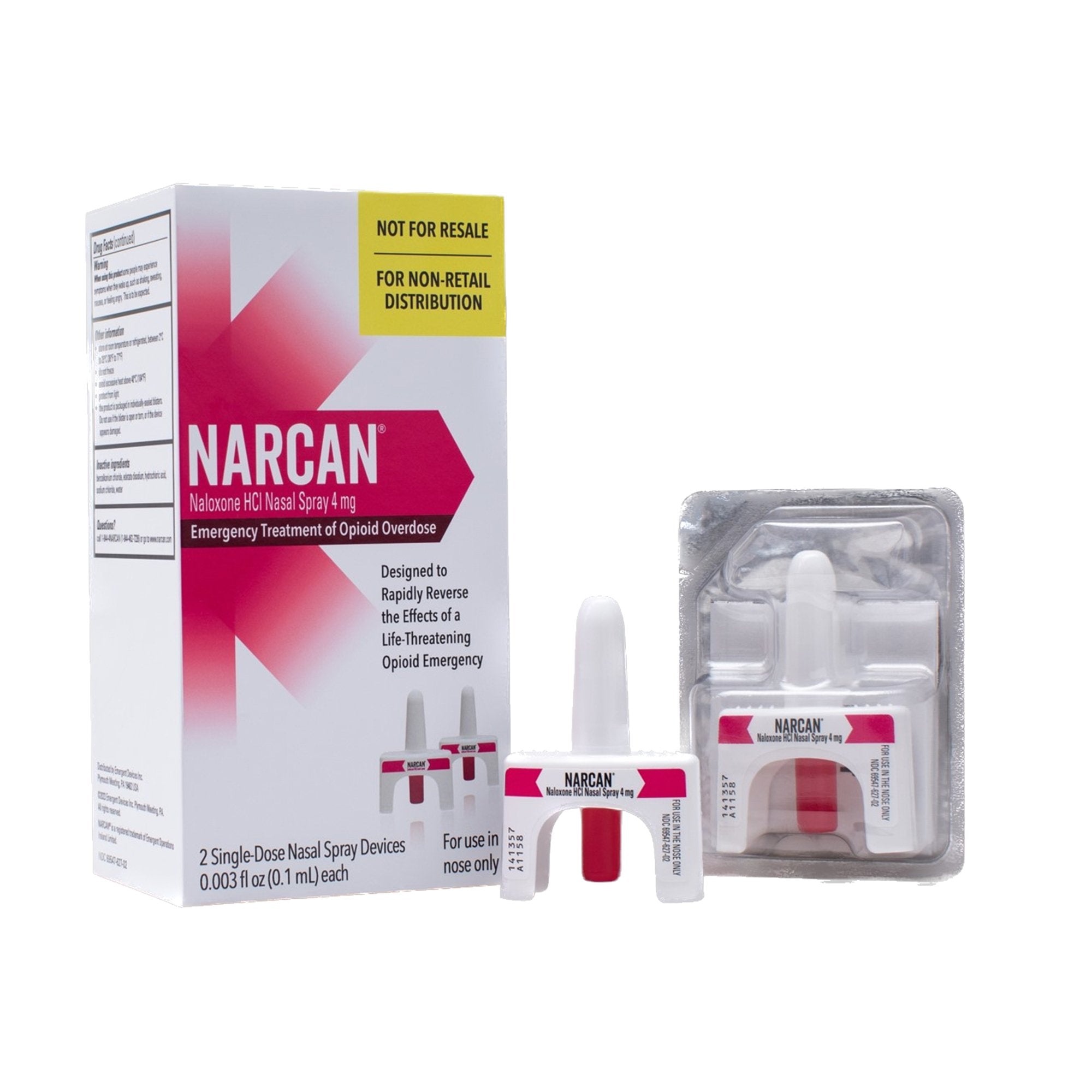 Narcan® Naloxone HCl 4 mg Spray 0.1 mL