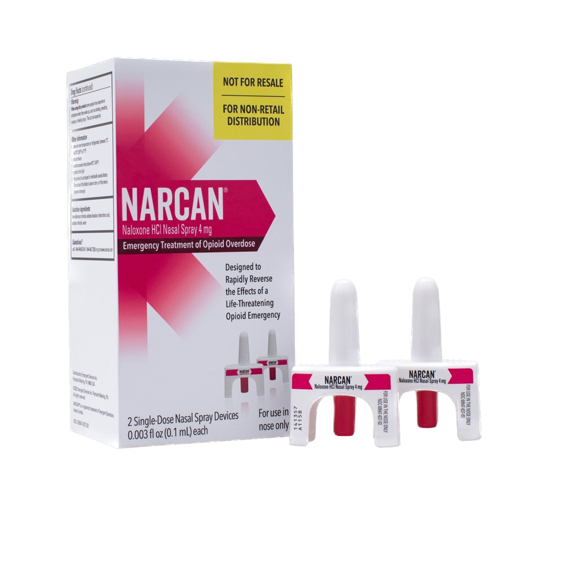 Narcan® Naloxone HCl 4 mg Spray 0.1 mL