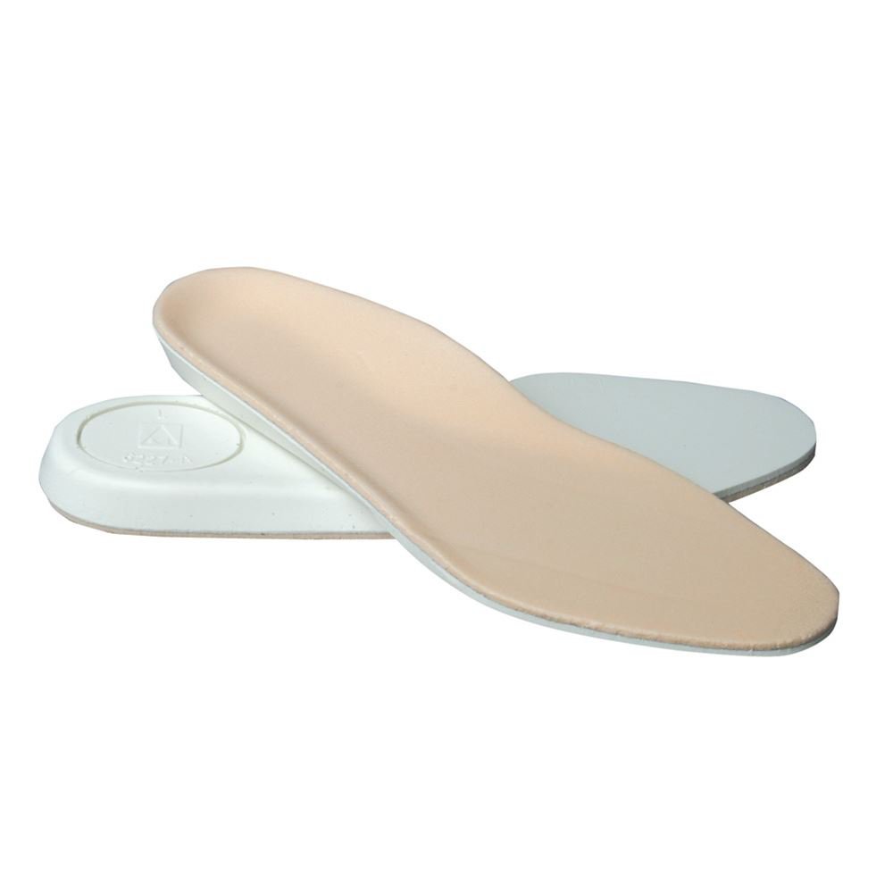 Insole AliMed® Duo/Laminate D-Soles™ Full Length Plastazote® / Urethane Male 8-1/2 to 10 / Female 10-1/2 to11 Beige / White