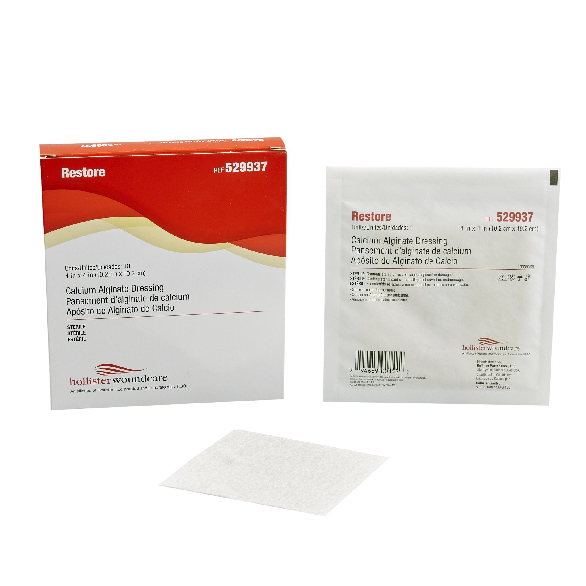 Alginate Dressing Restore™ 4 X 4 Inch Square