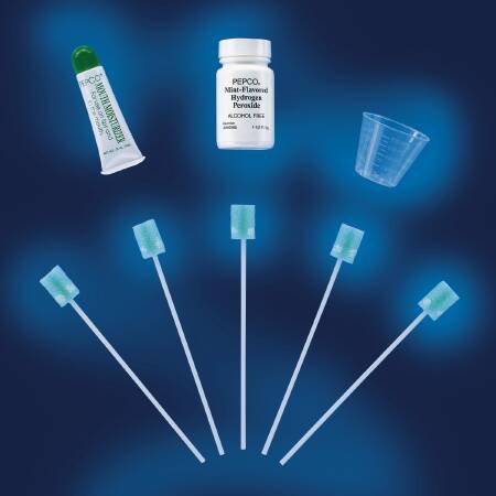 Ready Care Oral Swabstick Dentaswab Foam Tip, Dentifrice