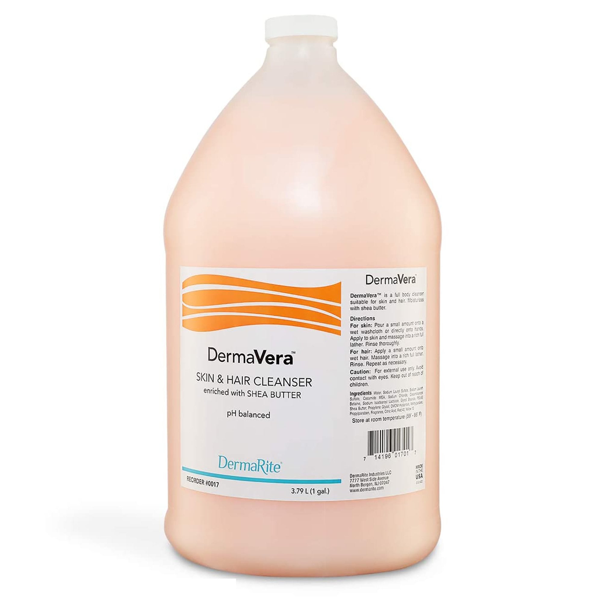 DermaVera® Skin & Hair Cleanser, Scented, 1 gal. Jug