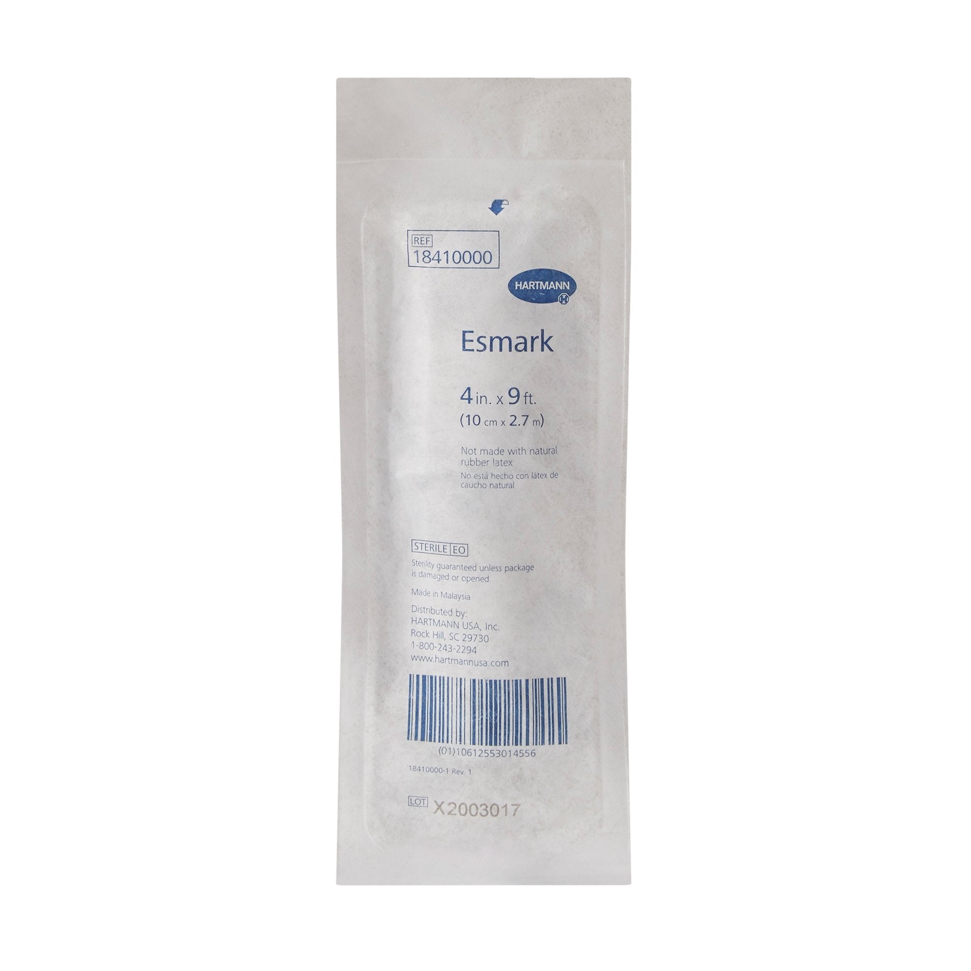 Esmark LF No Closure Esmark Compression Bandage, 4 Inch x 3 Yard