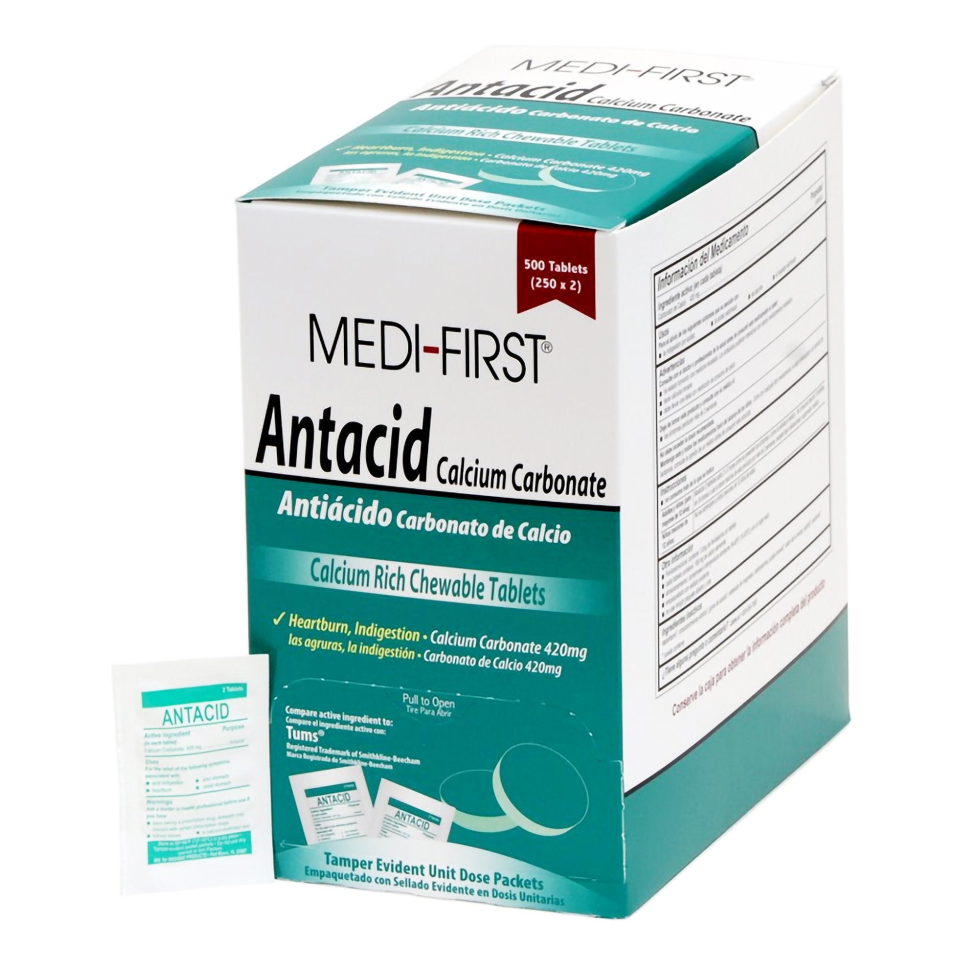 Medi-First® Calcium Carbonate Antacid