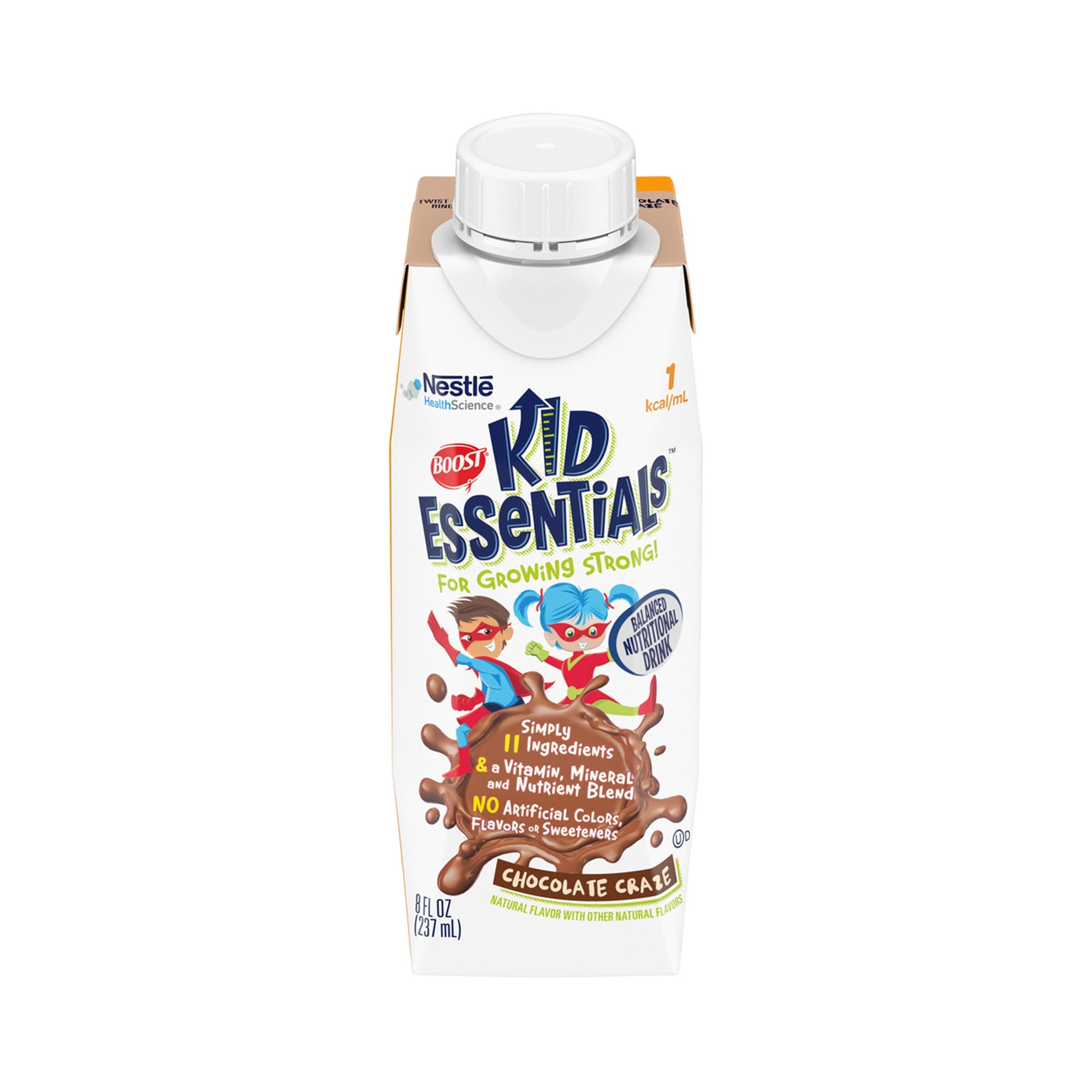 Boost® Kid Essentials™ Chocolate Pediatric Oral Supplement, 8 oz Carton