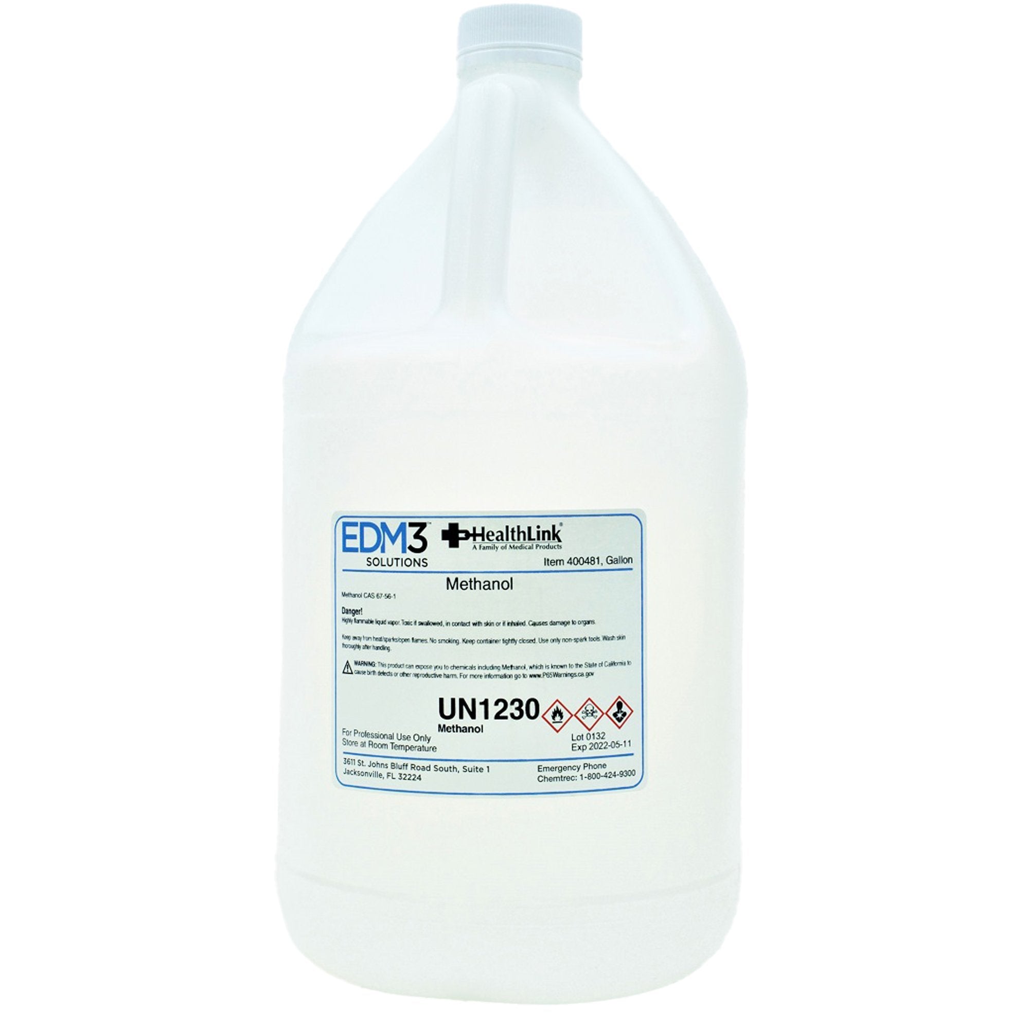 Chemistry Reagent Methanol ACS Grade 100% 1 gal.