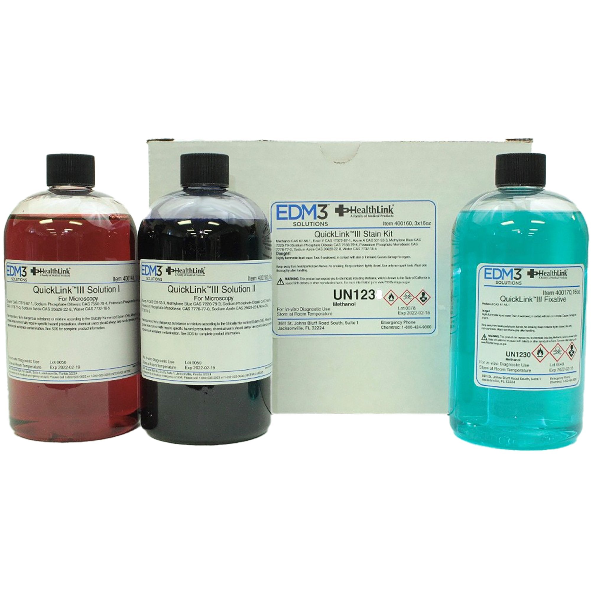 Stain Kit Quicklink III™ 3 X 16 oz.