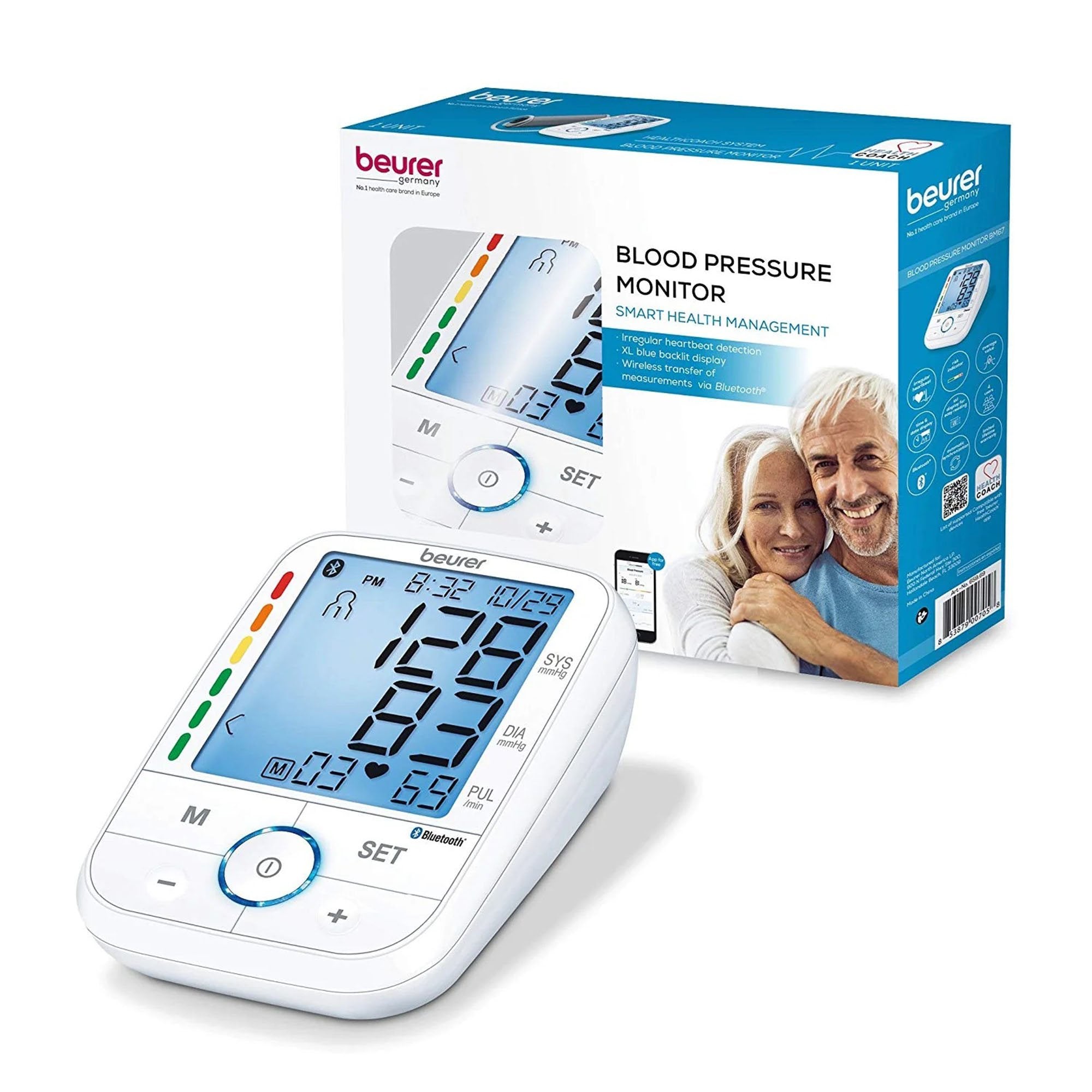 Beur Bluetooth Upper Arm Blood Pressure Monitor