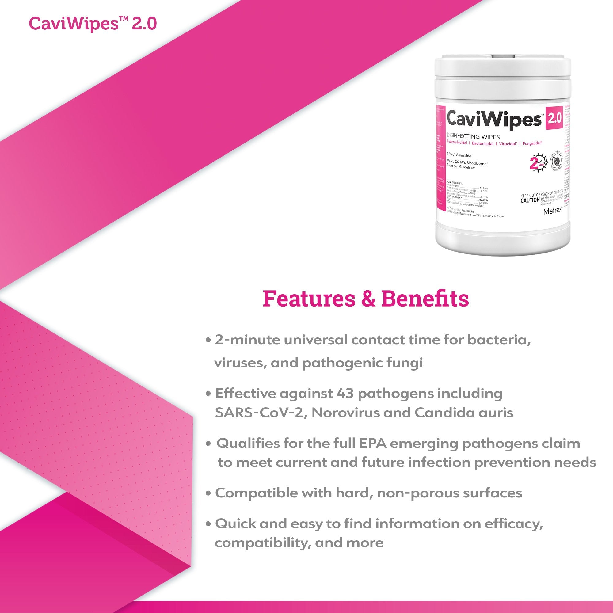 CaviWipes™ 2.0 Disinfecting Wipes