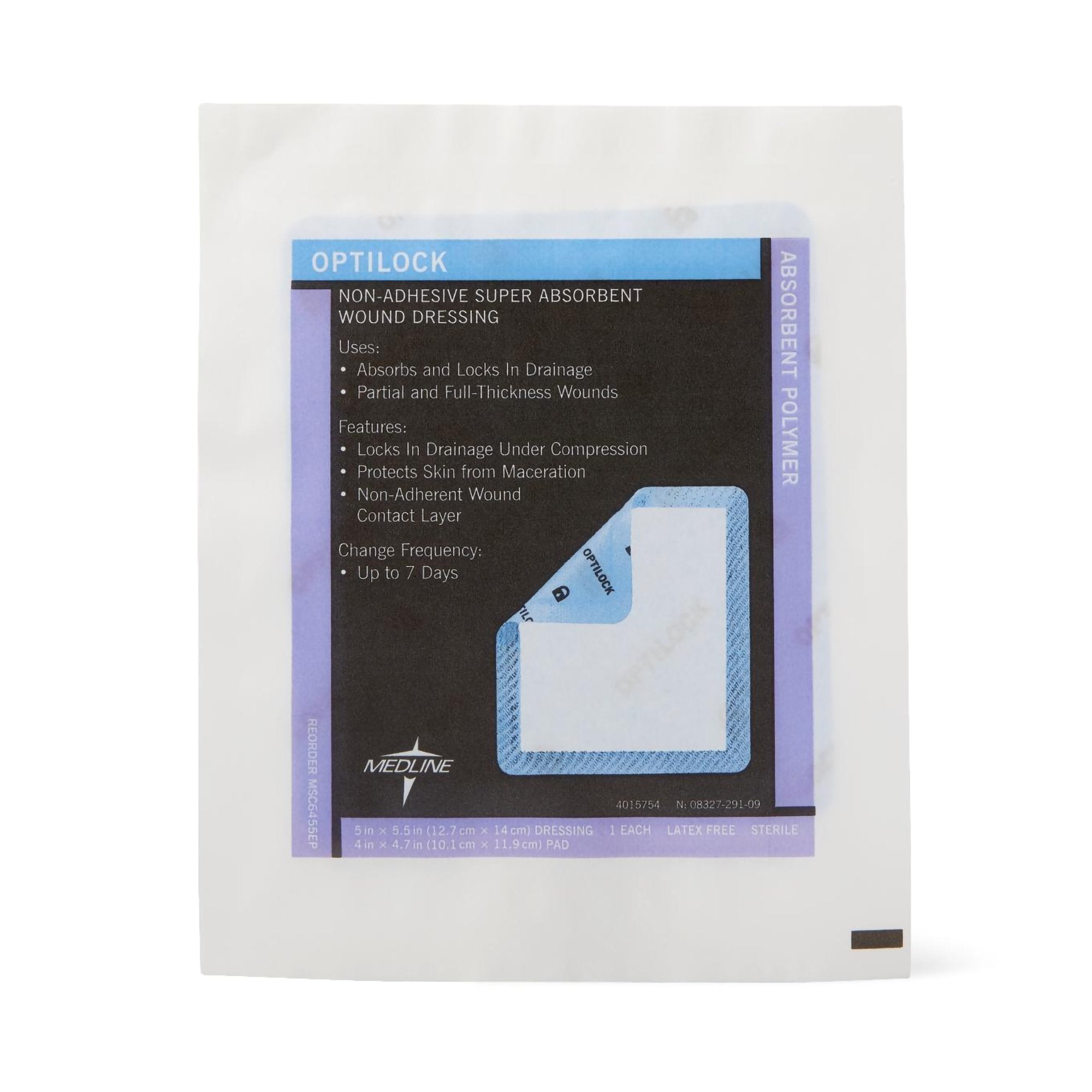 Optilock Nonadhesive Dressing, 5 x 5½ Inch