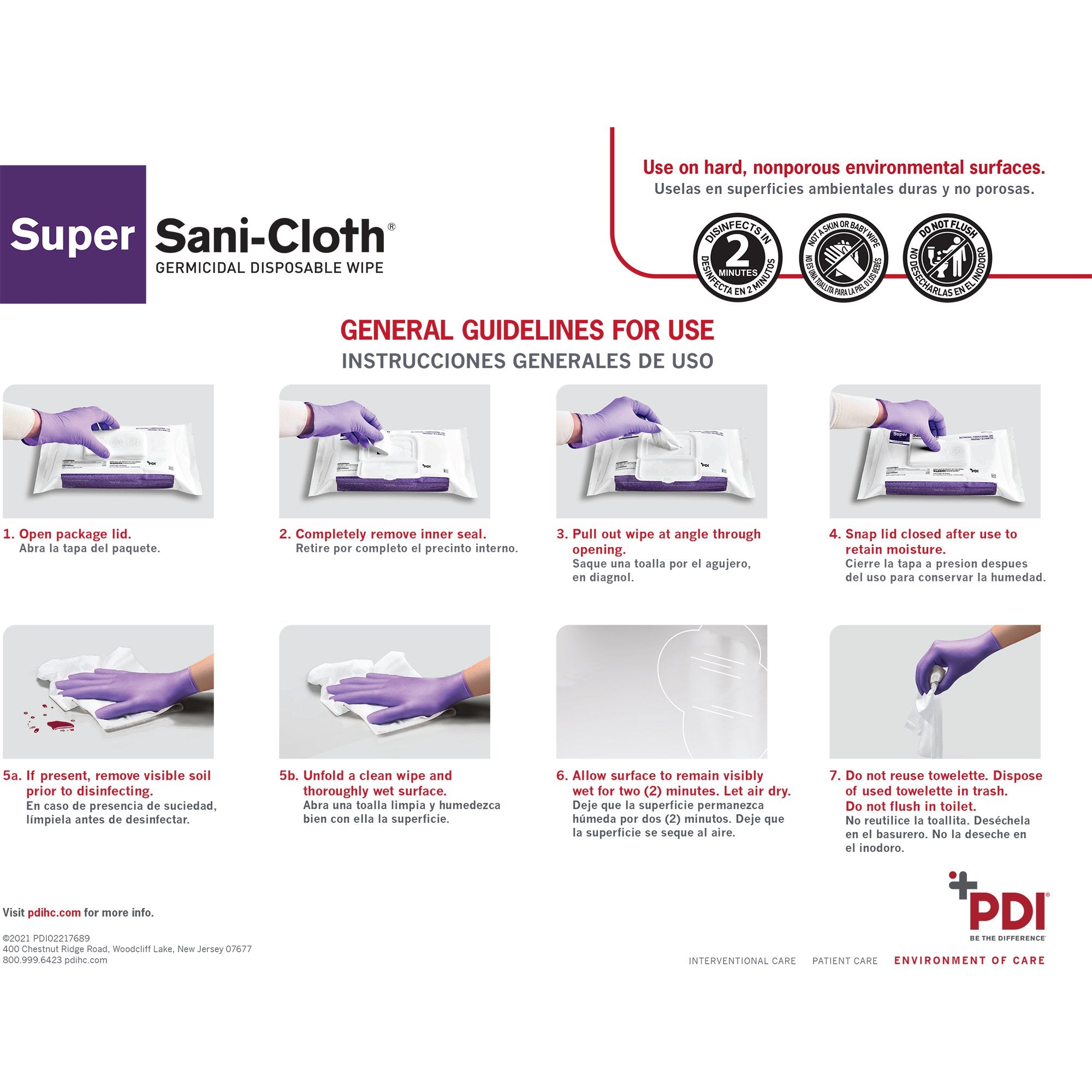 Super Sani-Cloth® Surface Disinfectant Cleaner