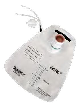 Rectal Collection Pouch Dignishield® SMS One-Piece System Closed End