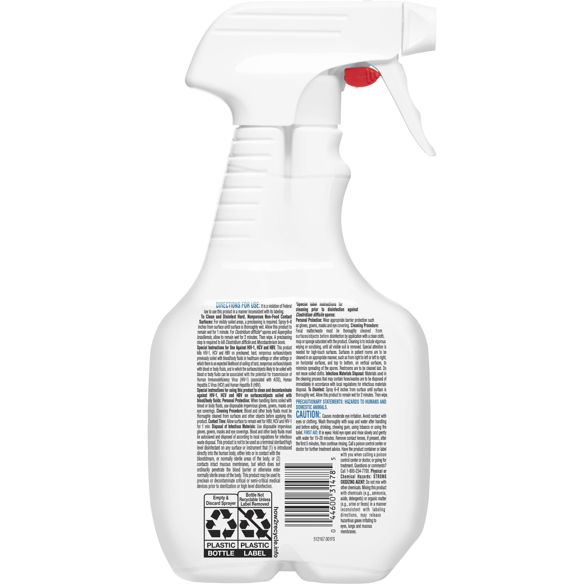 Clorox Healthcare® Fuzion™ Surface Disinfectant Cleaner, 32 oz Trigger Spray Bottle