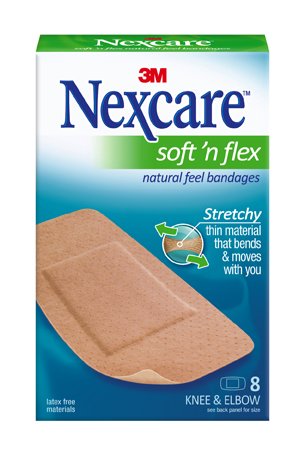 Nexcare™ Soft 'n Flex Tan Adhesive Strip, 2 x 4 Inch