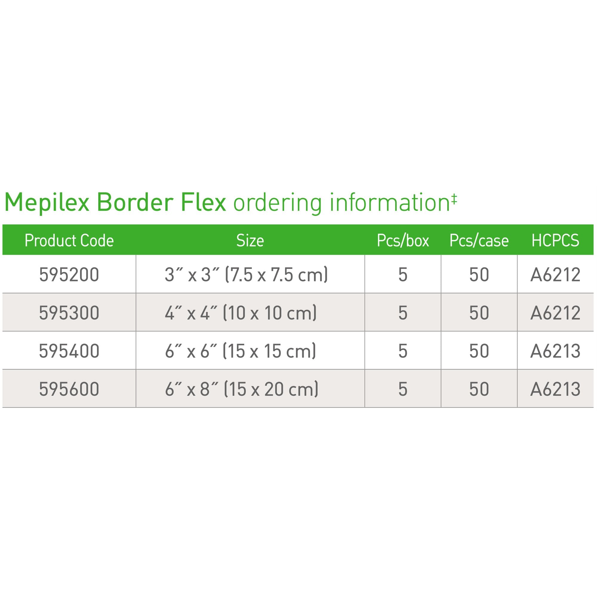 Mepilex® Border Flex Adhesive with Border Foam Dressing, 4 x 4 Inch