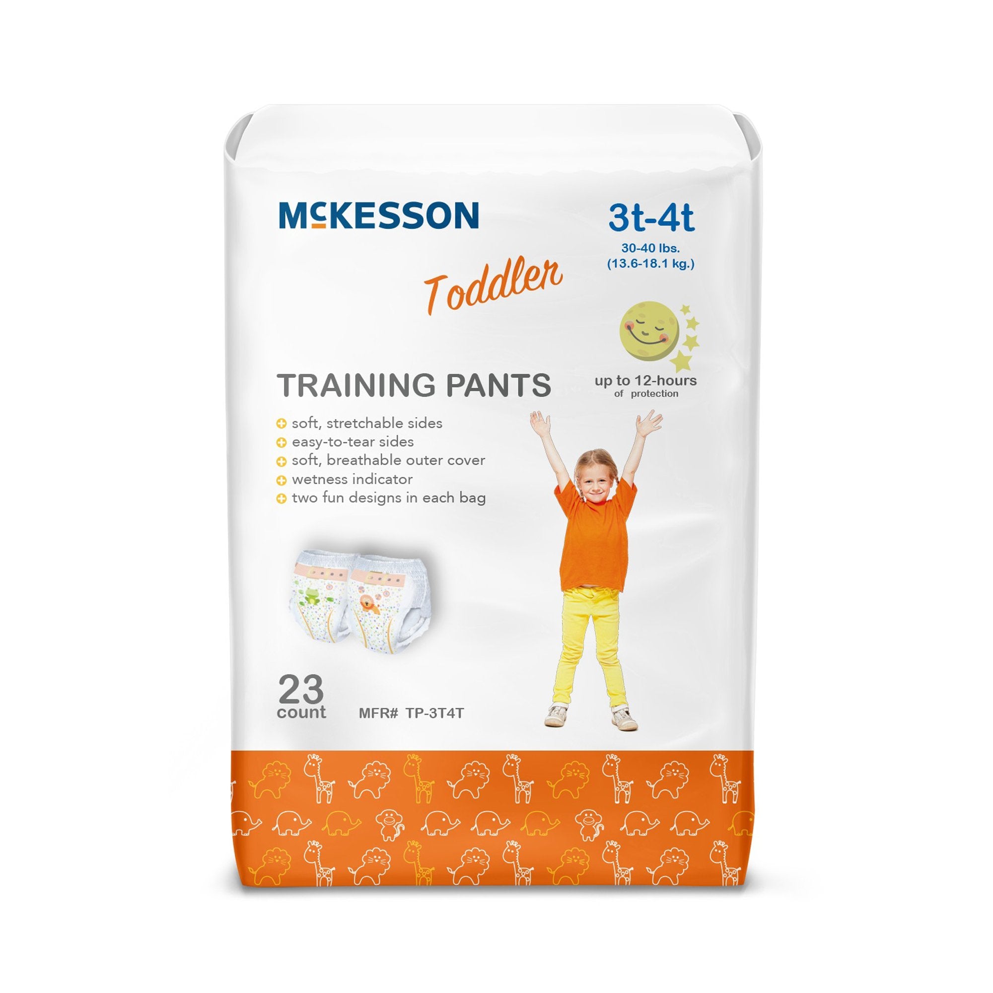 McKesson Toddler Training Pants, 3T to 4T