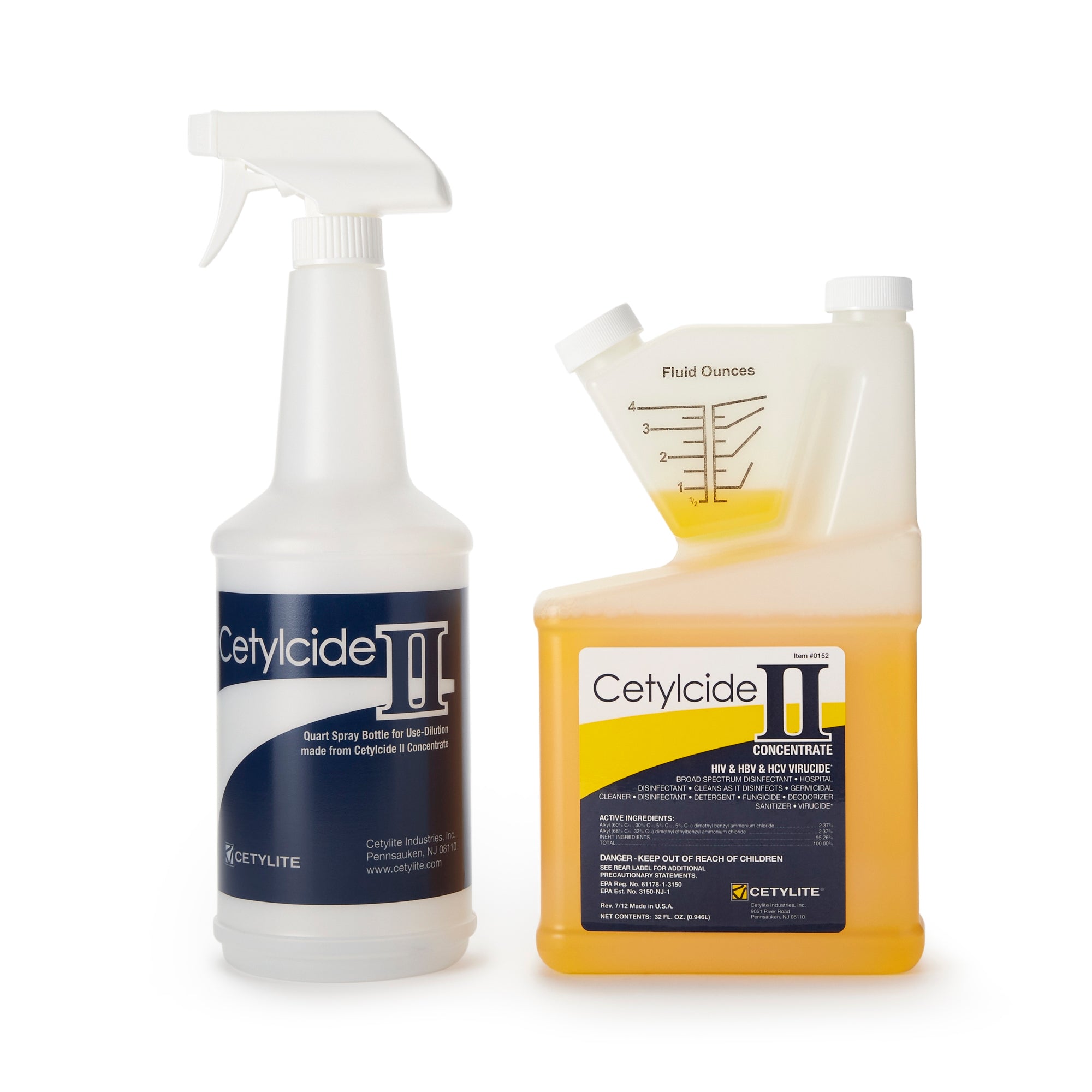 Cetylcide-II® Surface Disinfectant Concentrate, 32 oz.