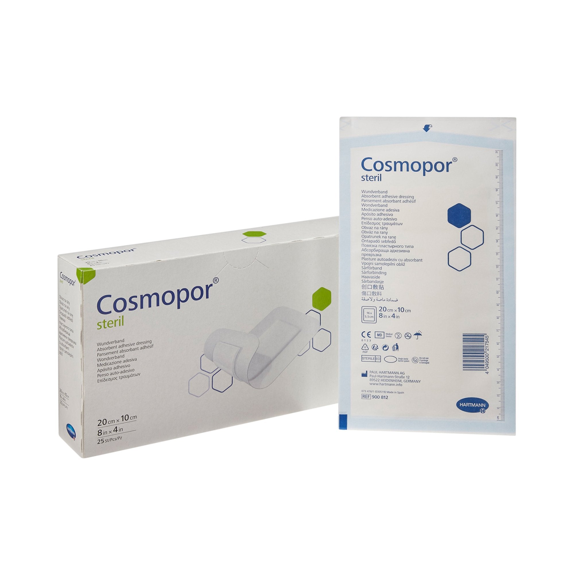 Cosmopor® Adhesive Dressing, 4 x 8 Inch