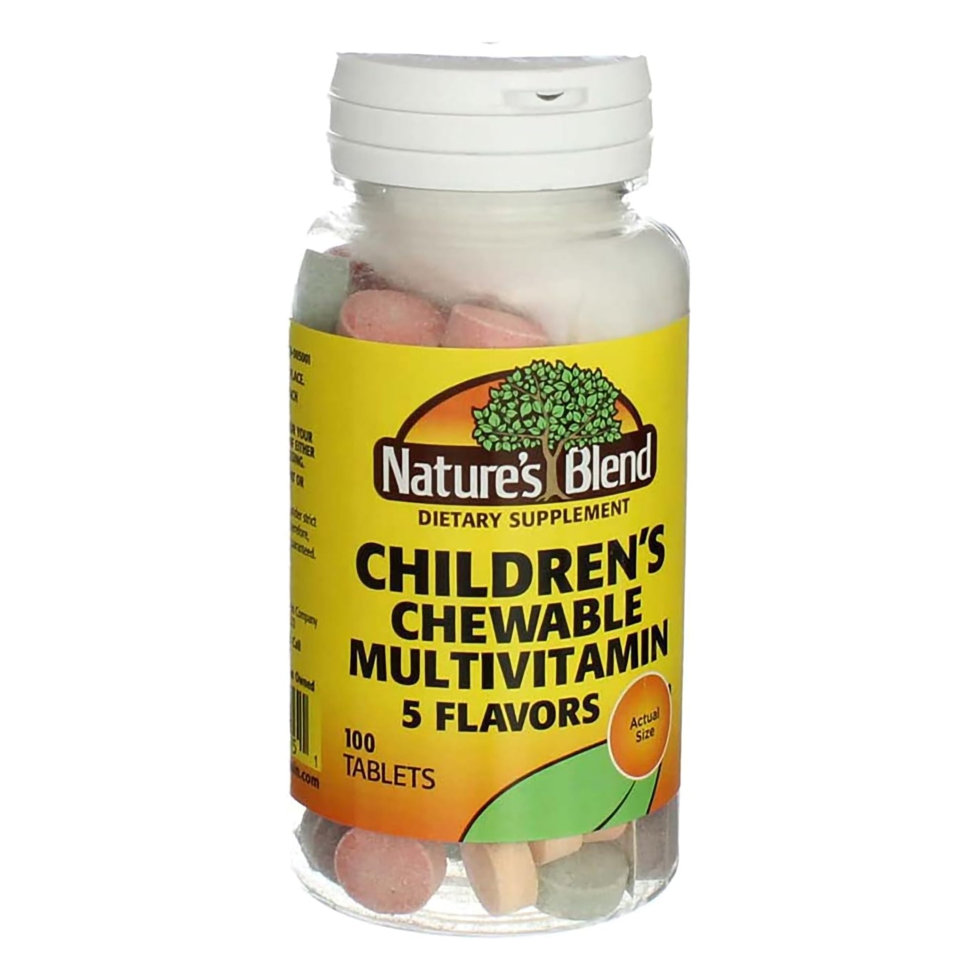 Nature's Blend Children's Chewable Multivitamin Tablets 5 Flavors