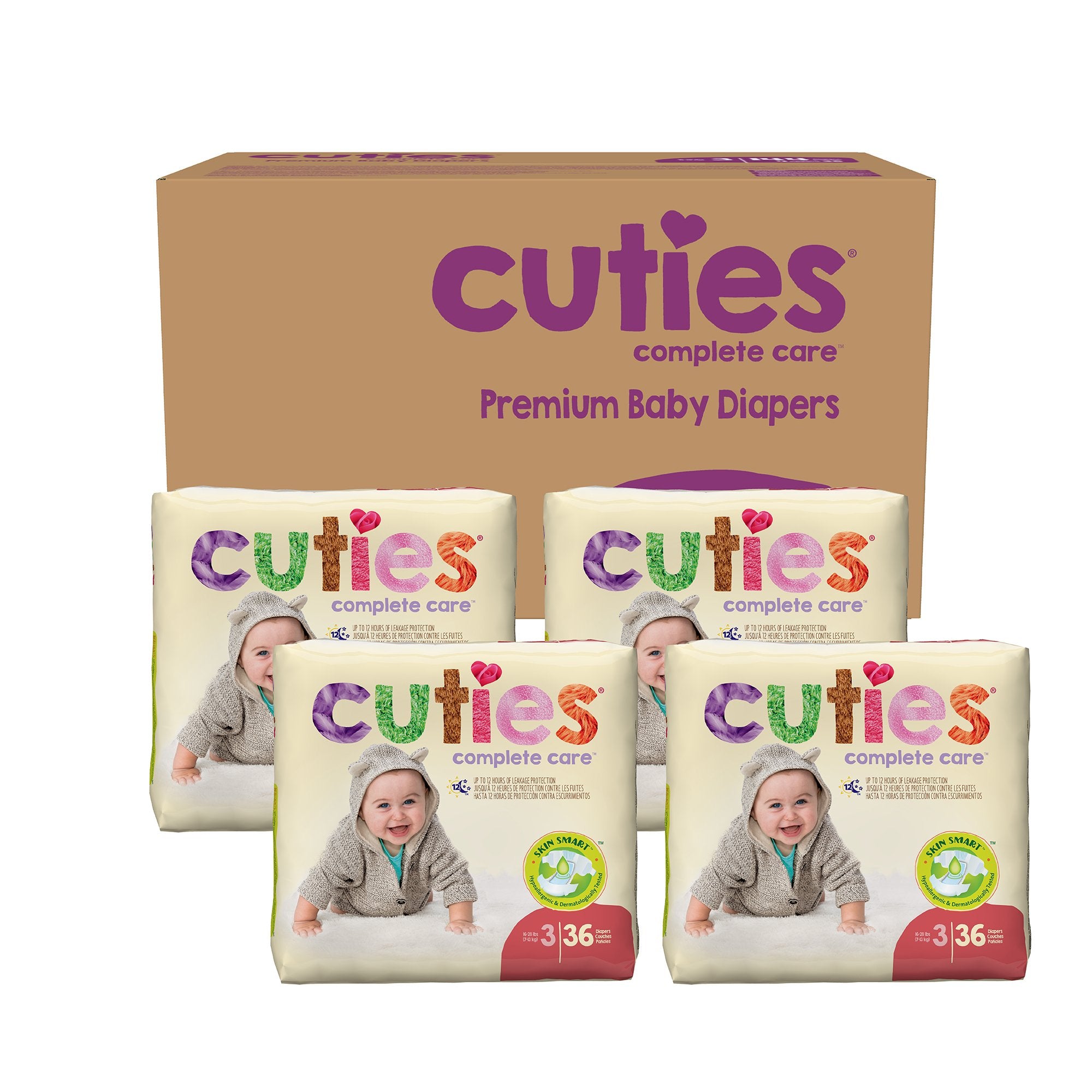 Cuties® Premium Diaper, Size 3