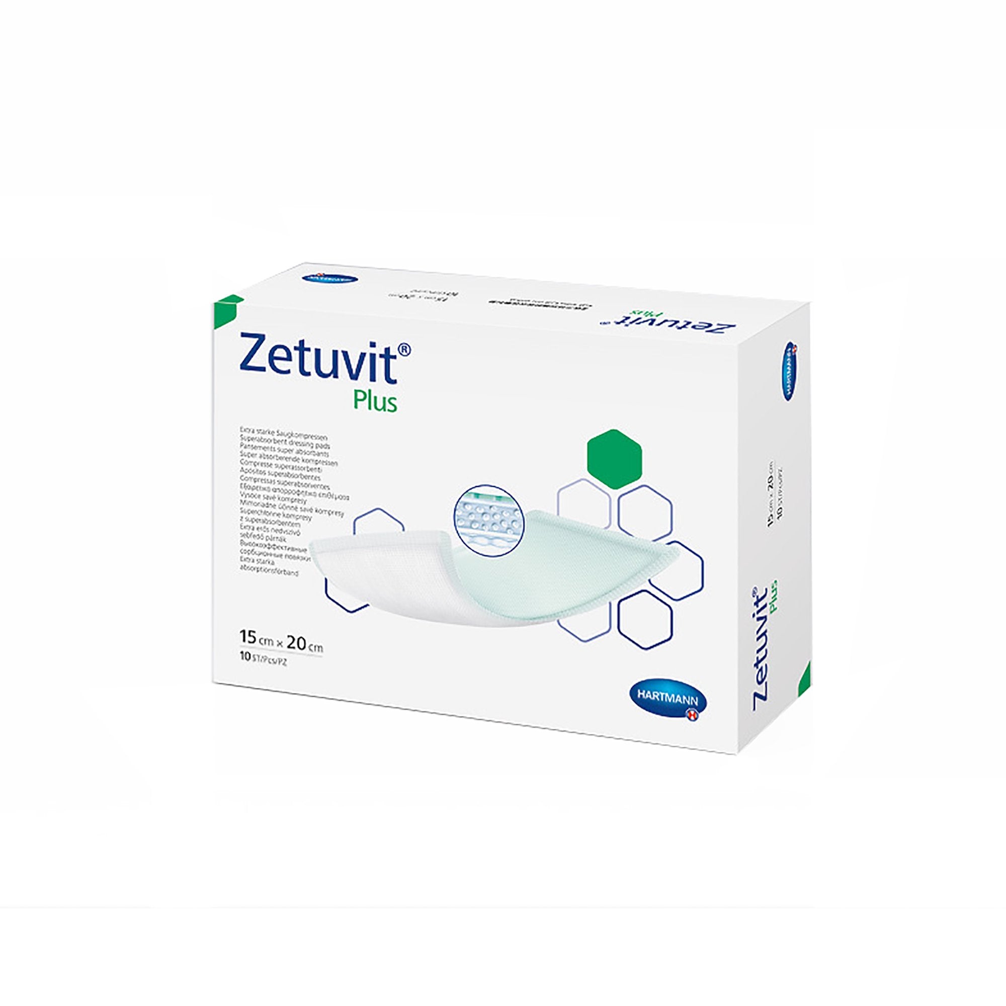 Zetuvit® Plus Sterile Superabsorbent Dressing, 6 x 8 Inch