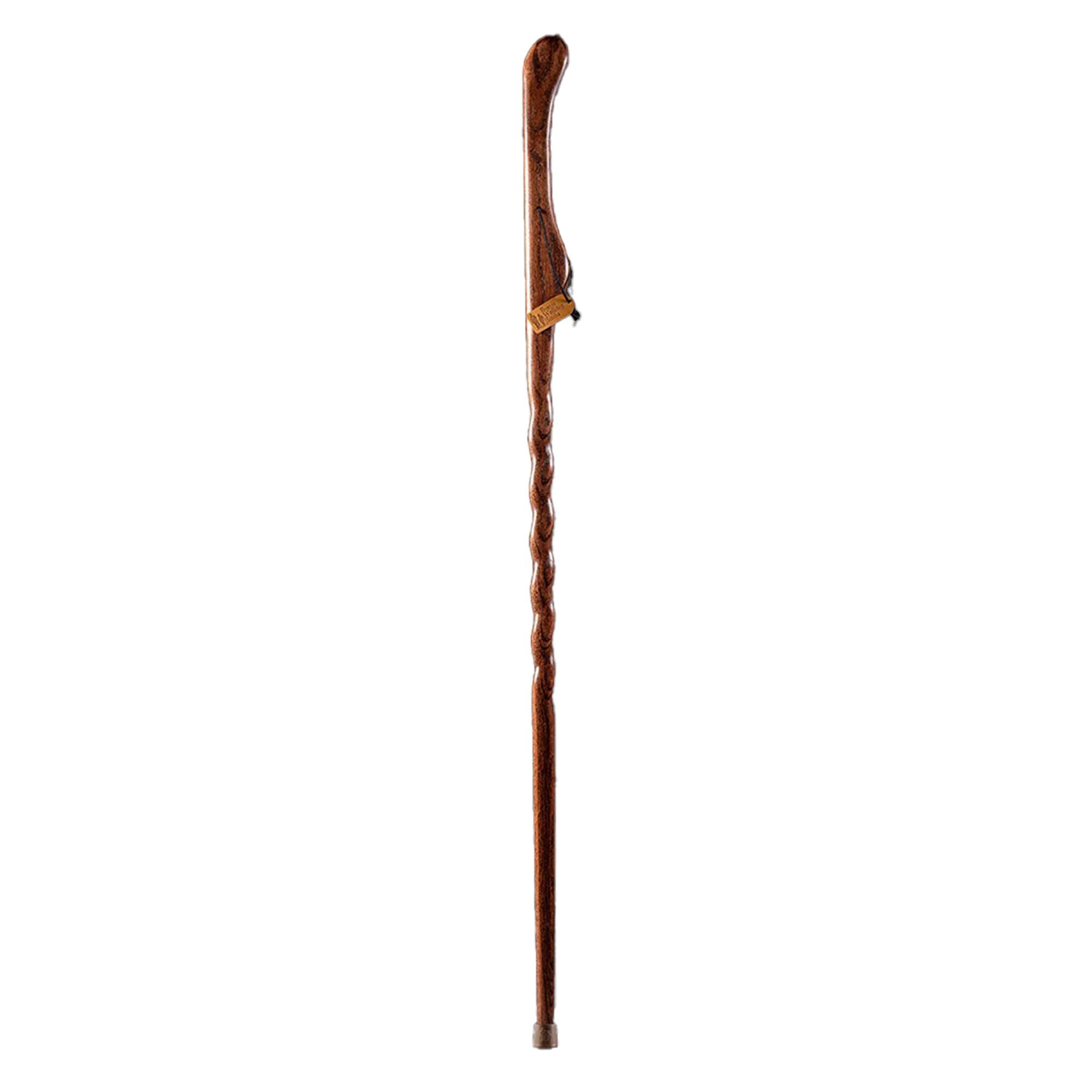 Brazos™ Twisted Oak Hitchhiker Handcrafted Walking Stick, 48-Inch, Red