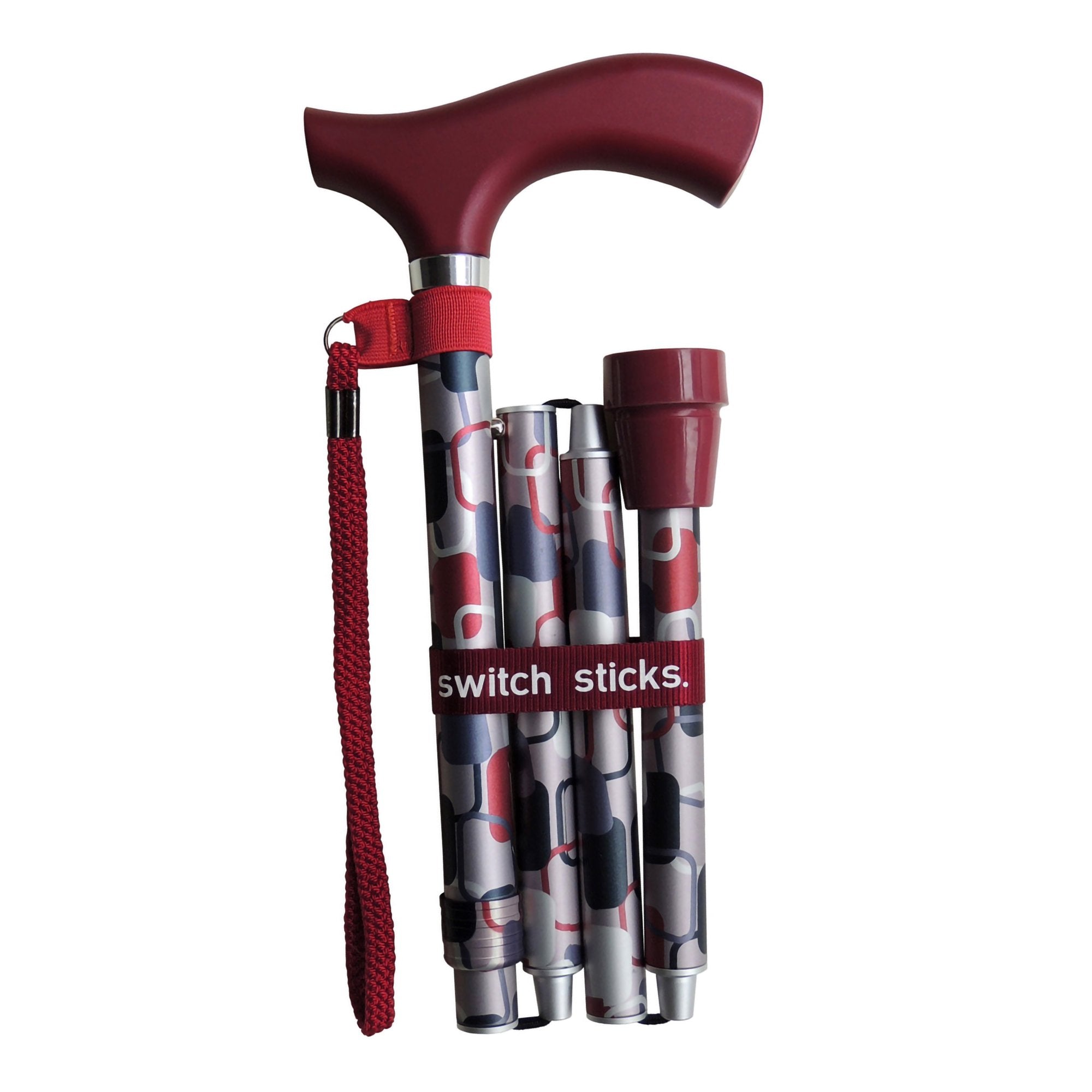 Switch Sticks® Folding Cane, Berlin Print