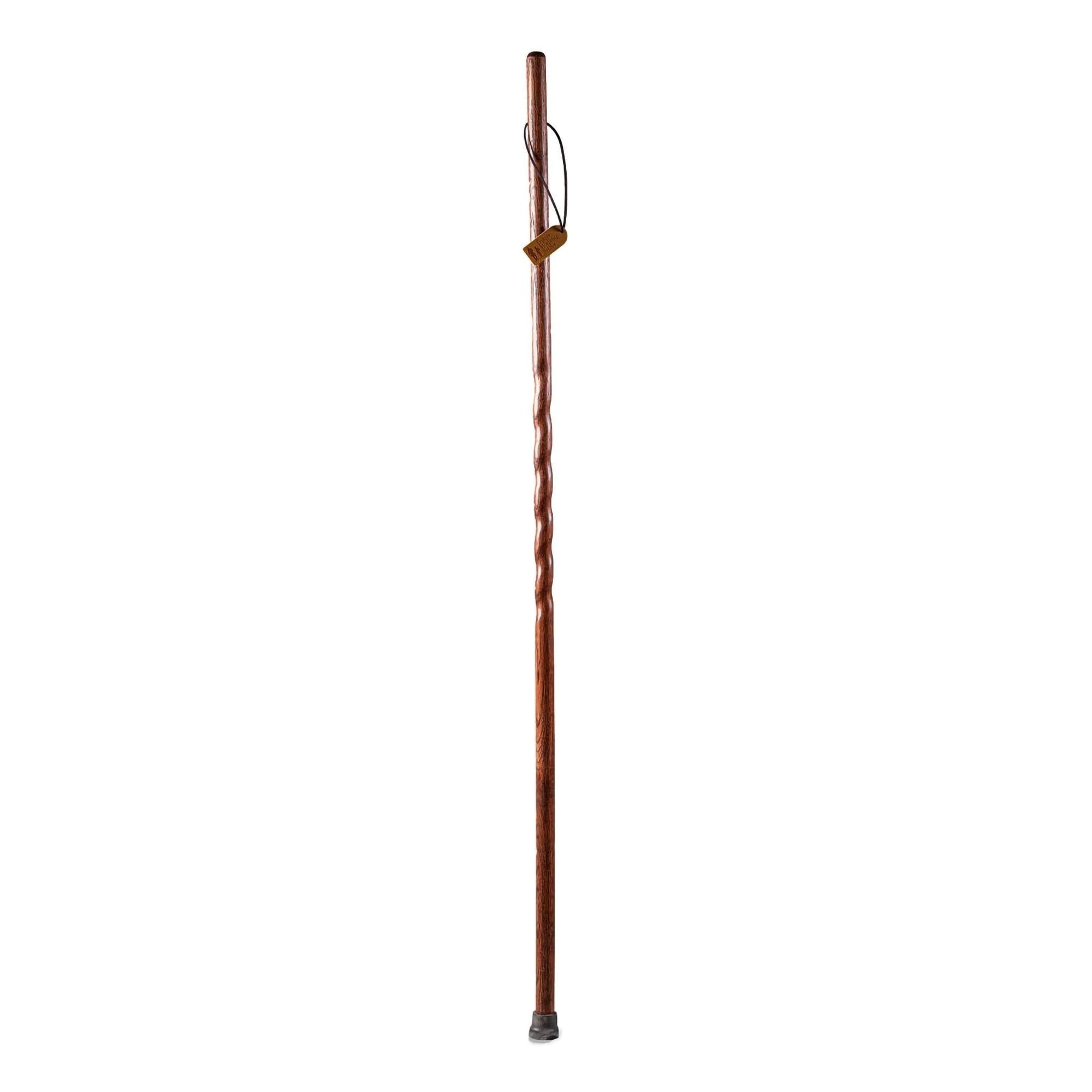 Brazos™ Twisted Oak Trekker Handcrafted Walking Stick, Red, 55-Inch